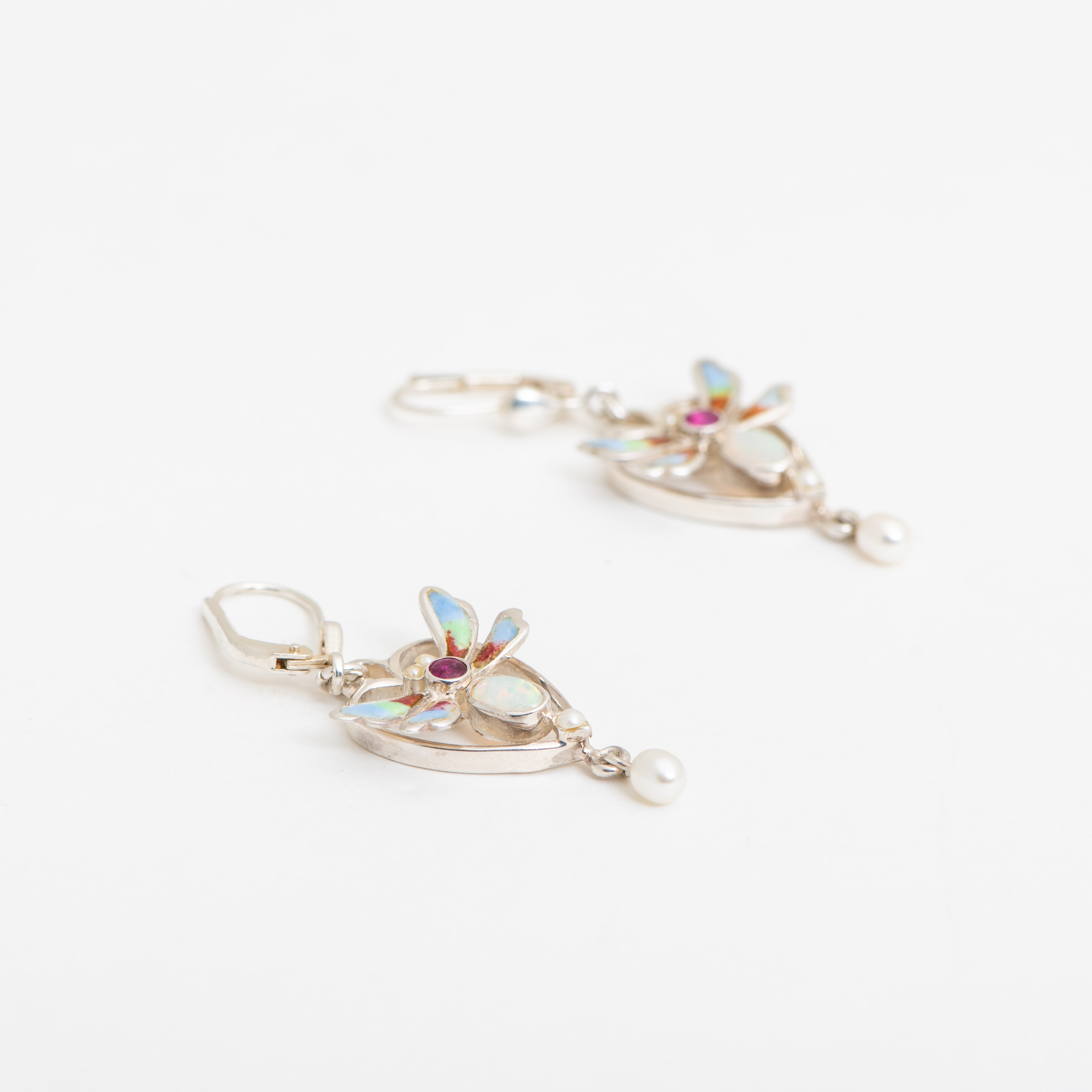 Earrings Papillon Enamel