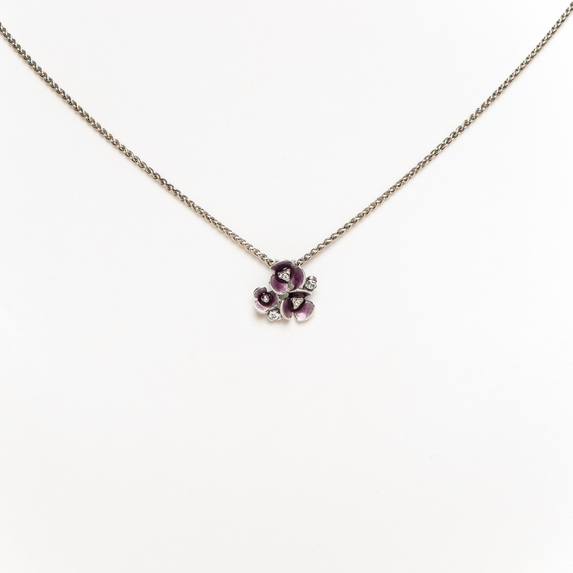 Necklace Purple Flower