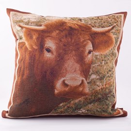 Cushion Brown Cow