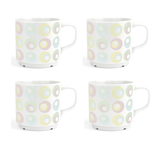 Set of 4 Mugs Vintage