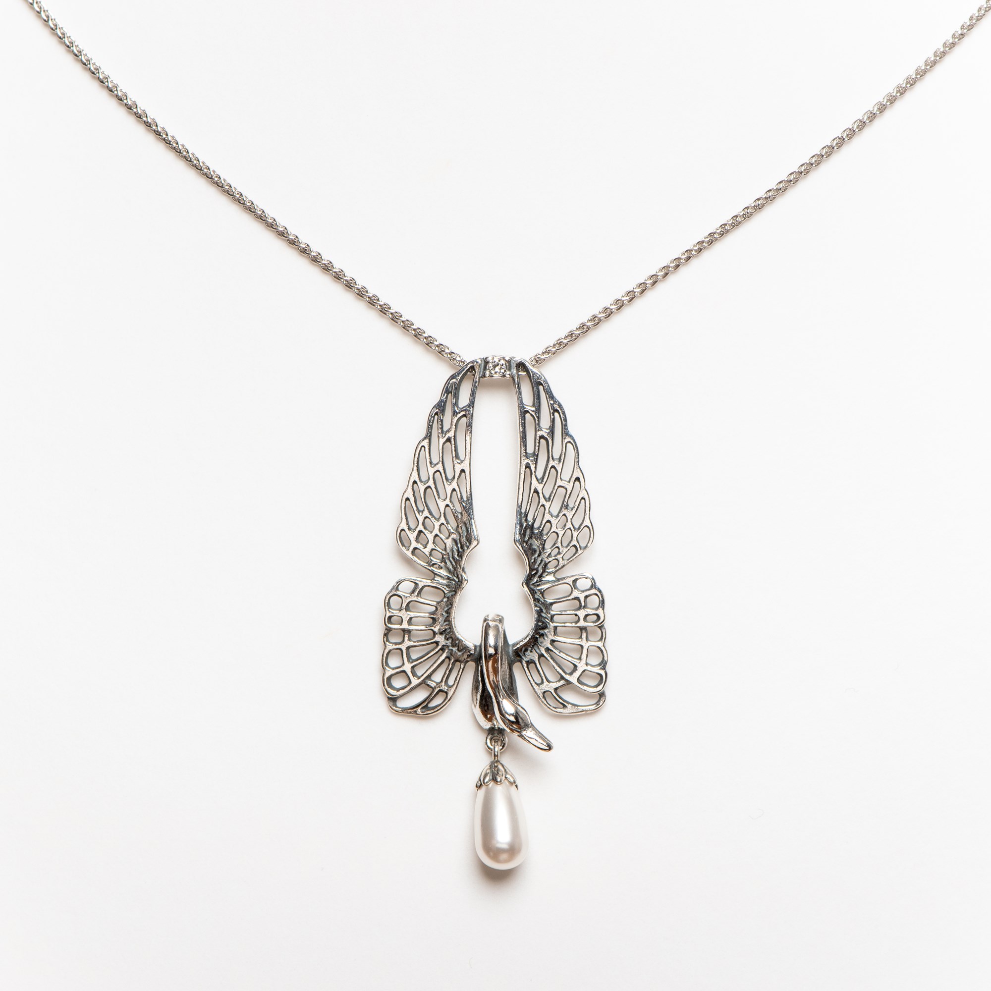 Necklace Swan Silver