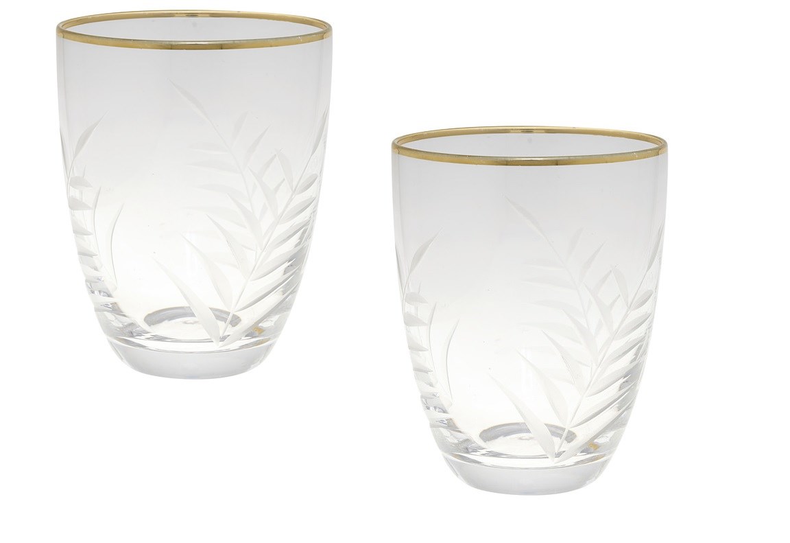Set of 2 Glasses Feuilles