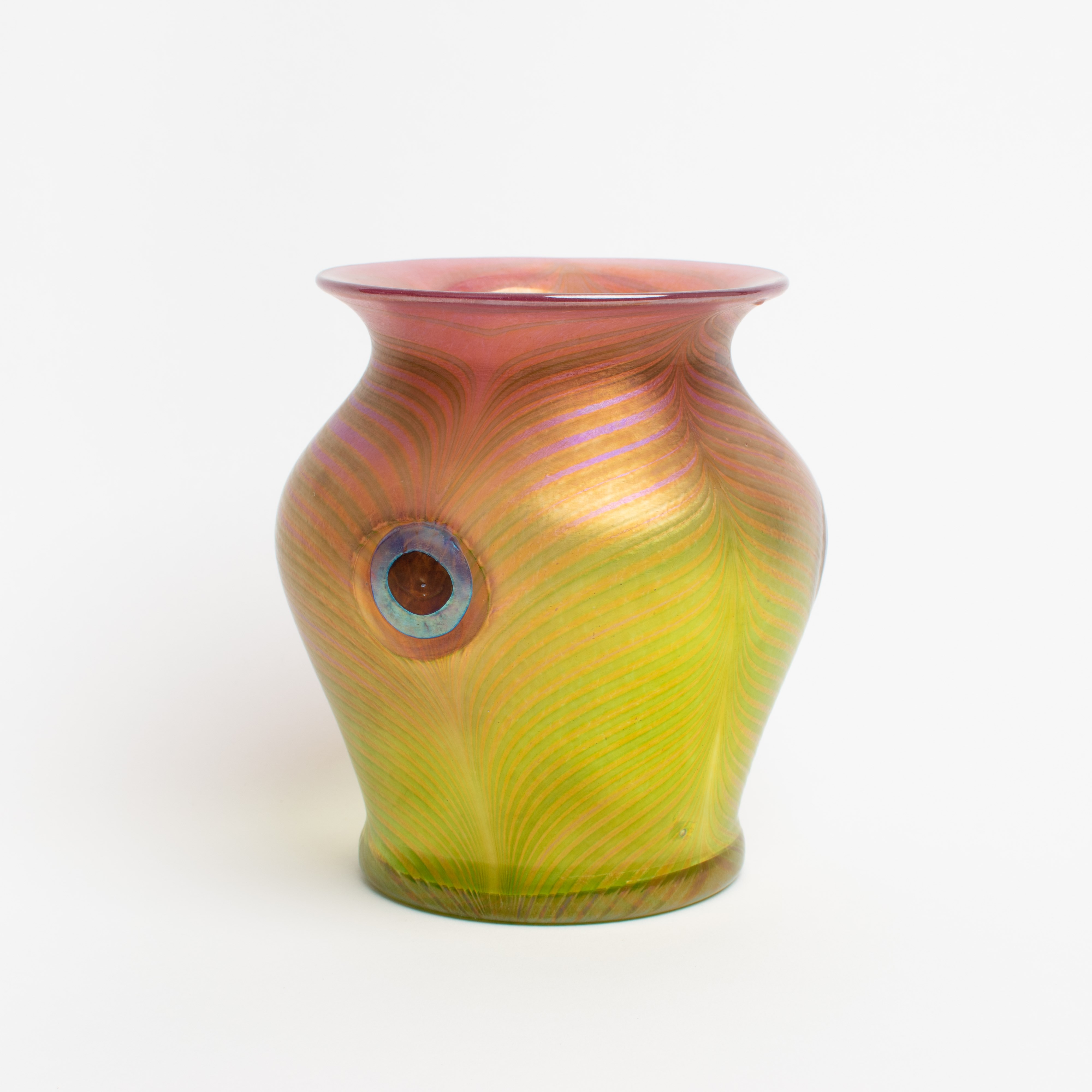 Art Nouveau Vase Feathers