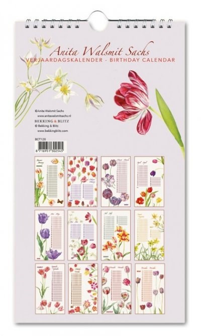 Birthday Calendar Tulips