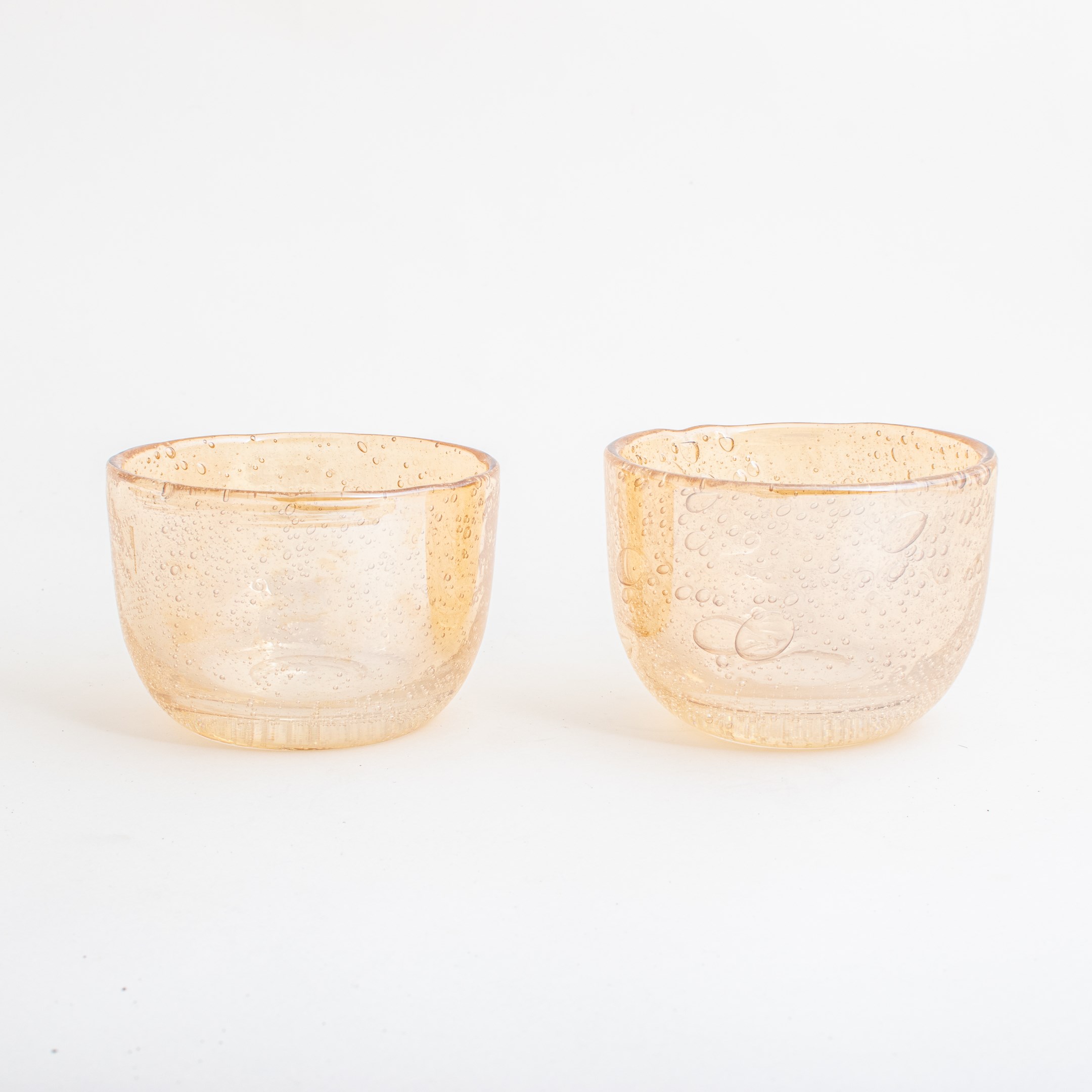 Set of 2 Tea-Light Holders Peach