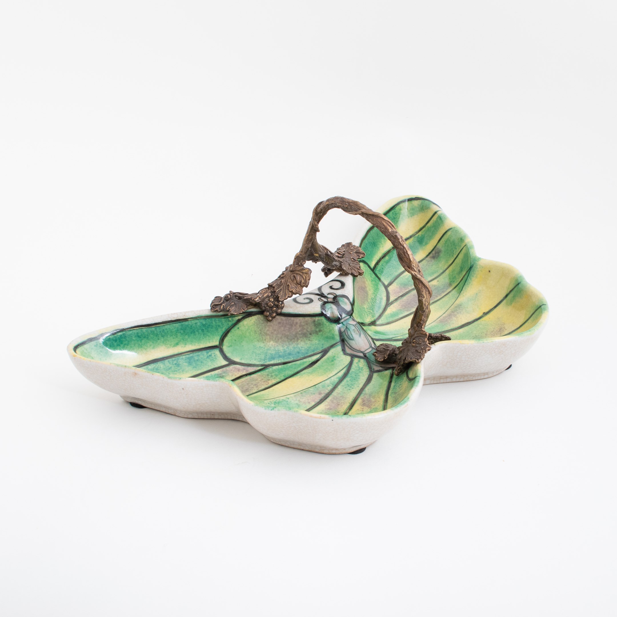 Art Nouveau Butterfly Bowl