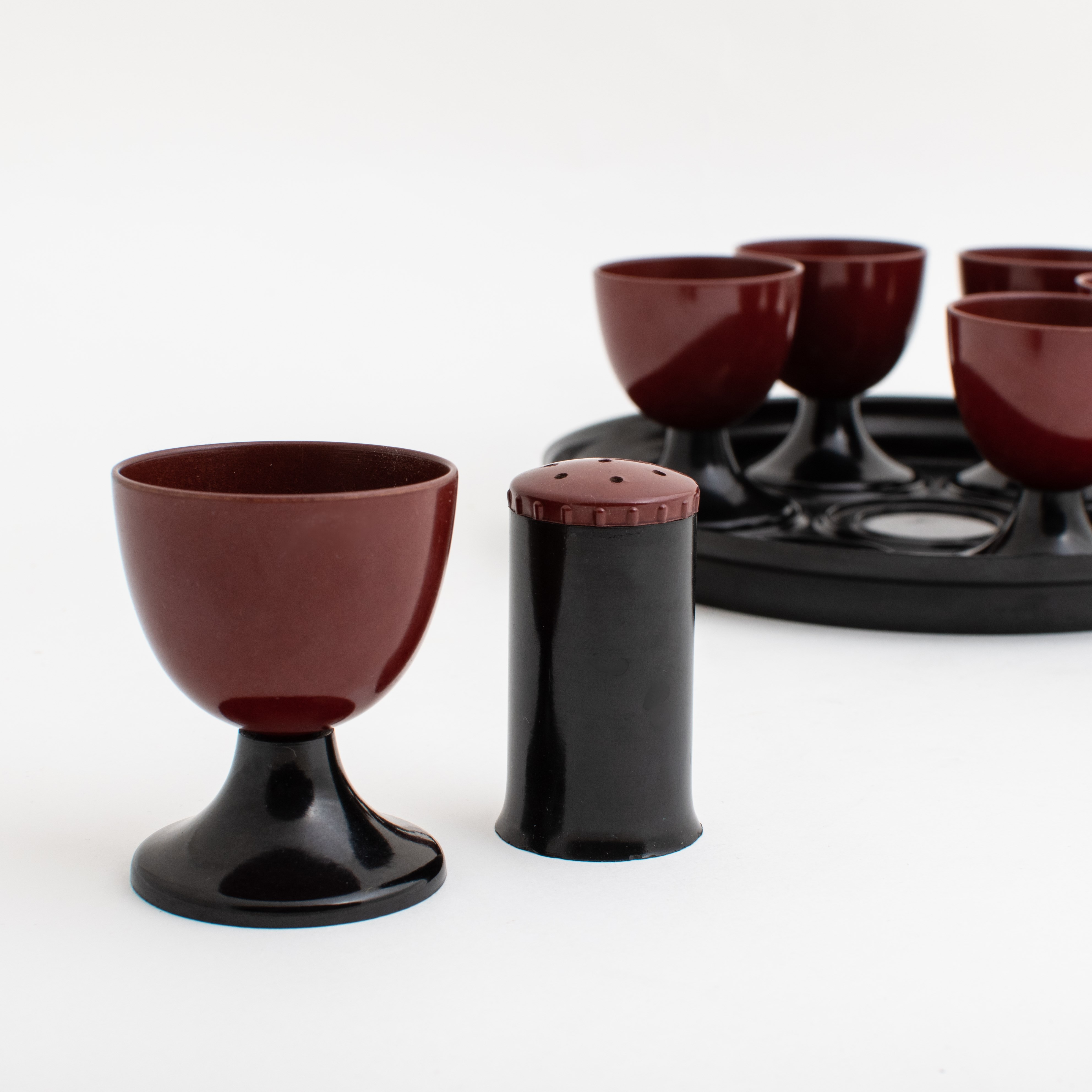 Egg cups in bakelite