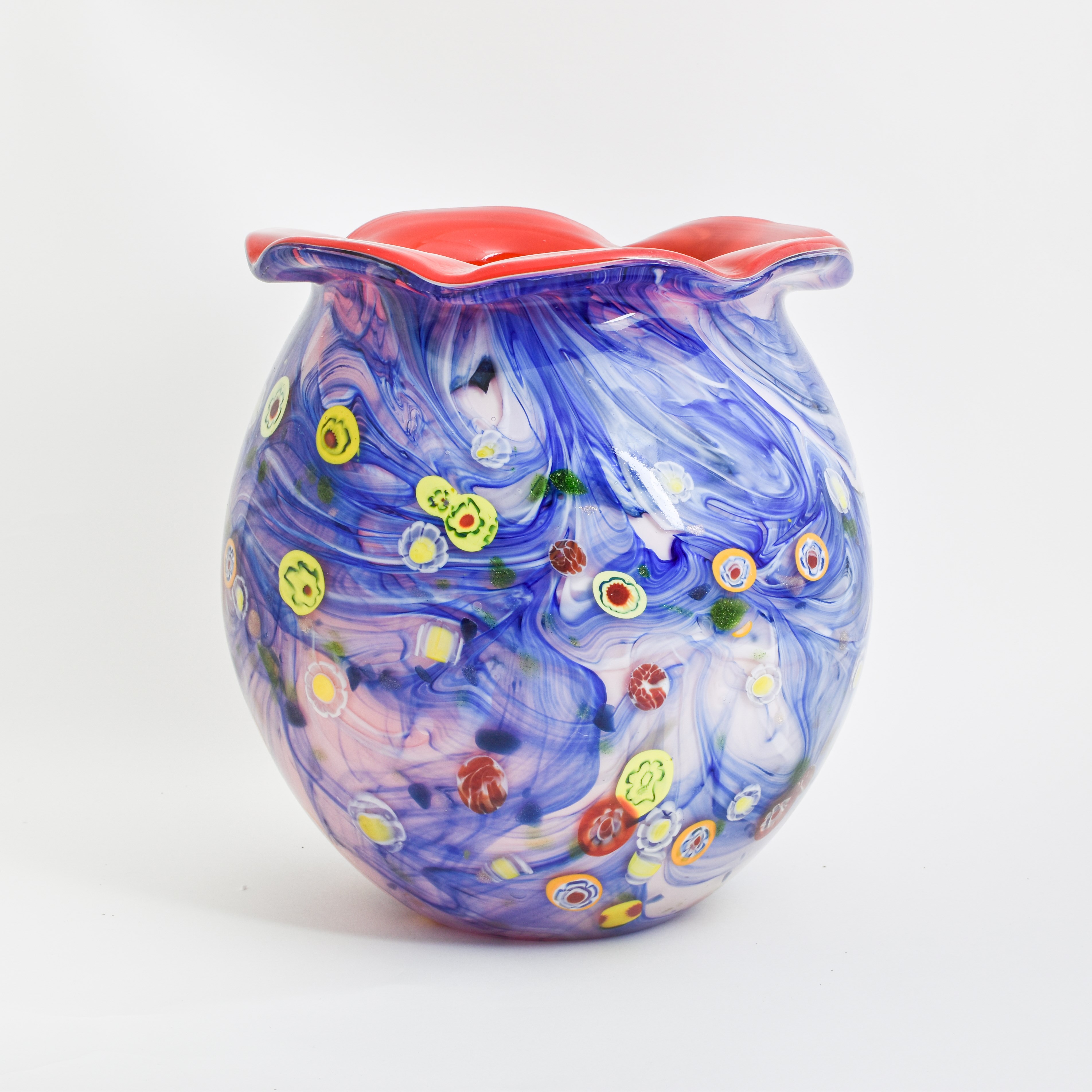 Glass vase Sea of ​​Flowers