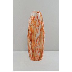 Glass shade Red with White spotted