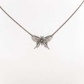 Silver Butterfly Yasmin Necklace