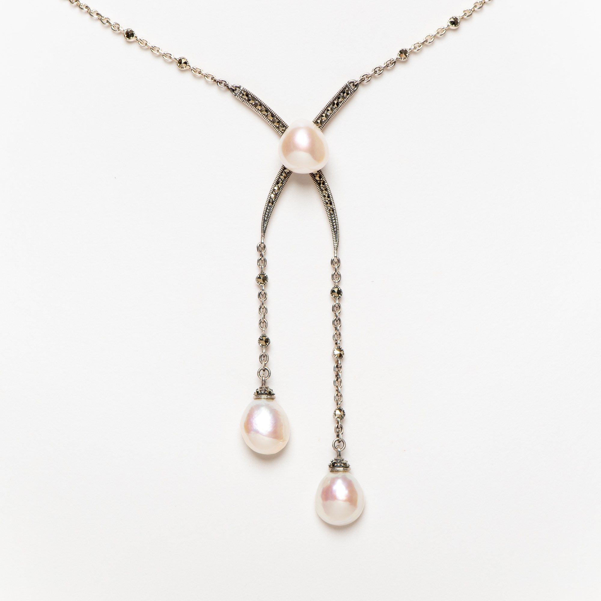 Necklace Marcasite Entangled