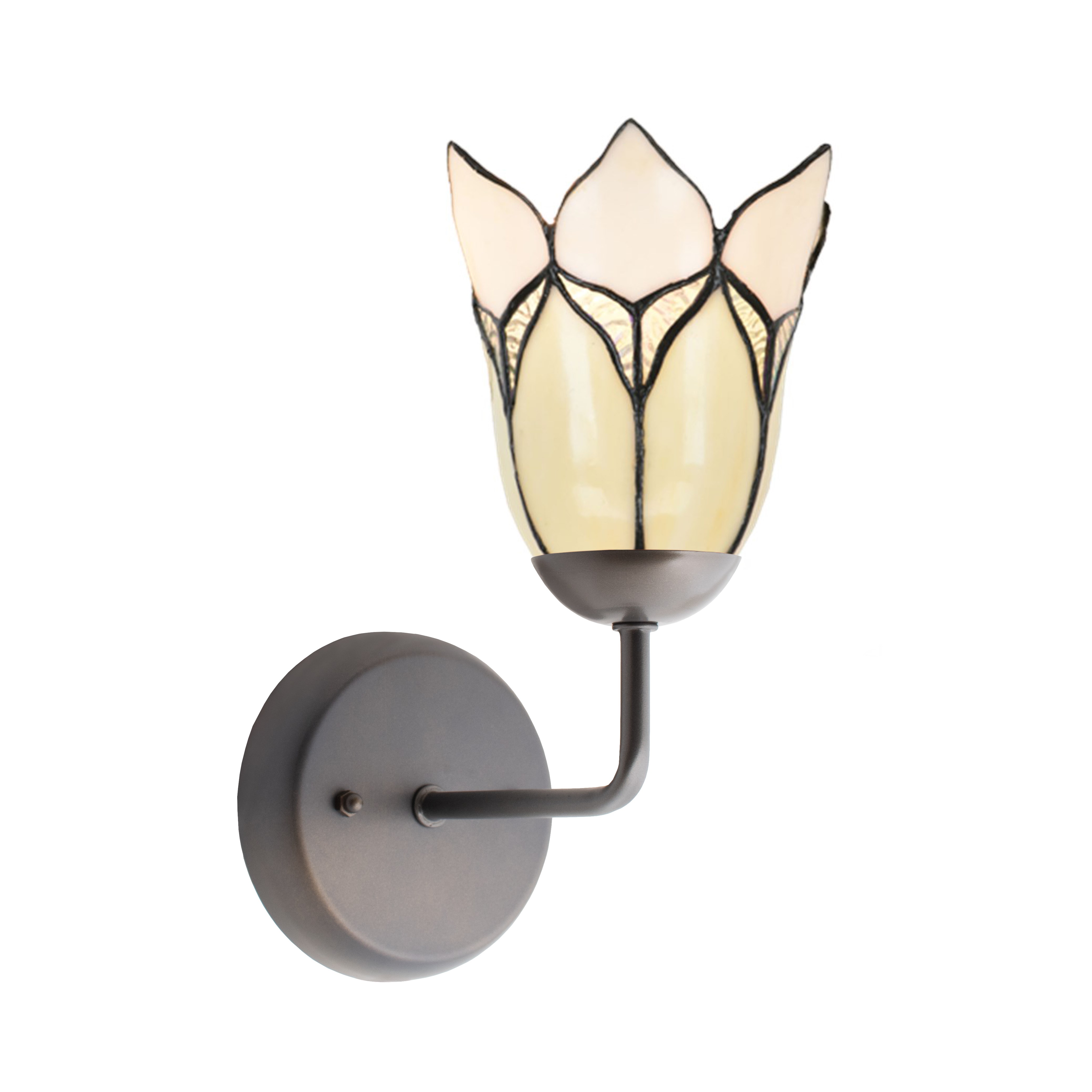 Tiffany Wall fixture with Lovely Flower White