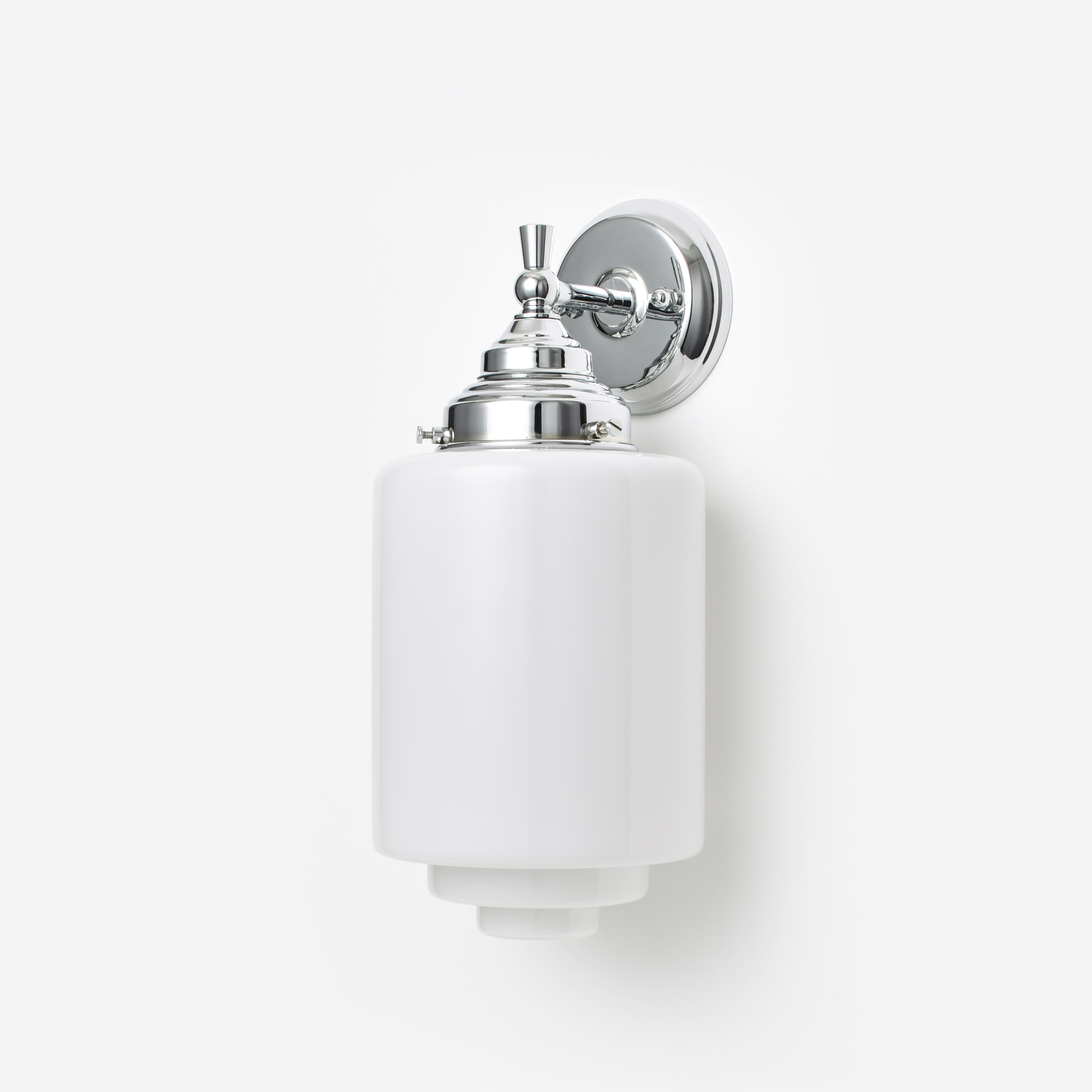 Wall Lamp Stepped Cylinder Medium Royal Chrome