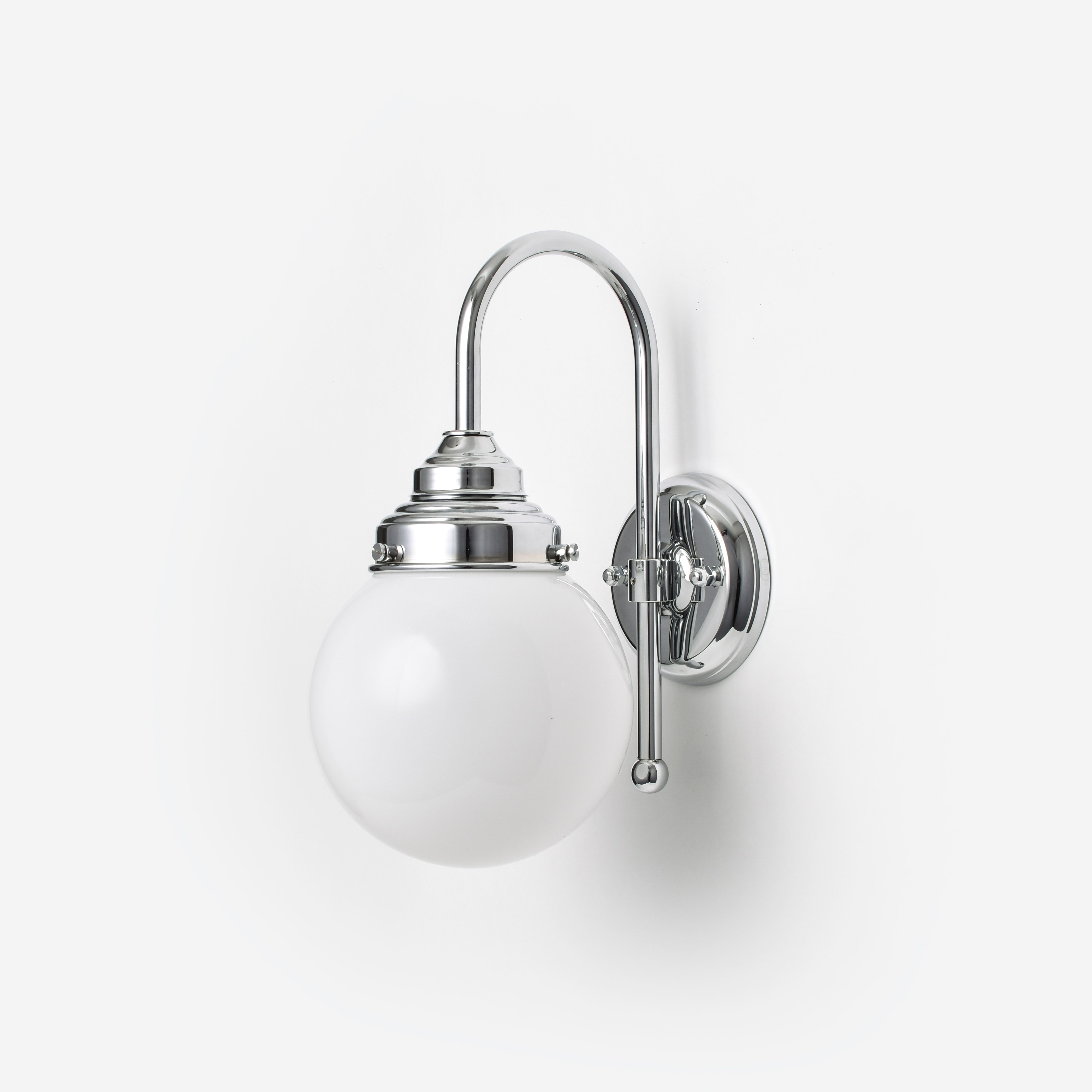 Wall Lamp Globe  Ø 15 Meander Chrome