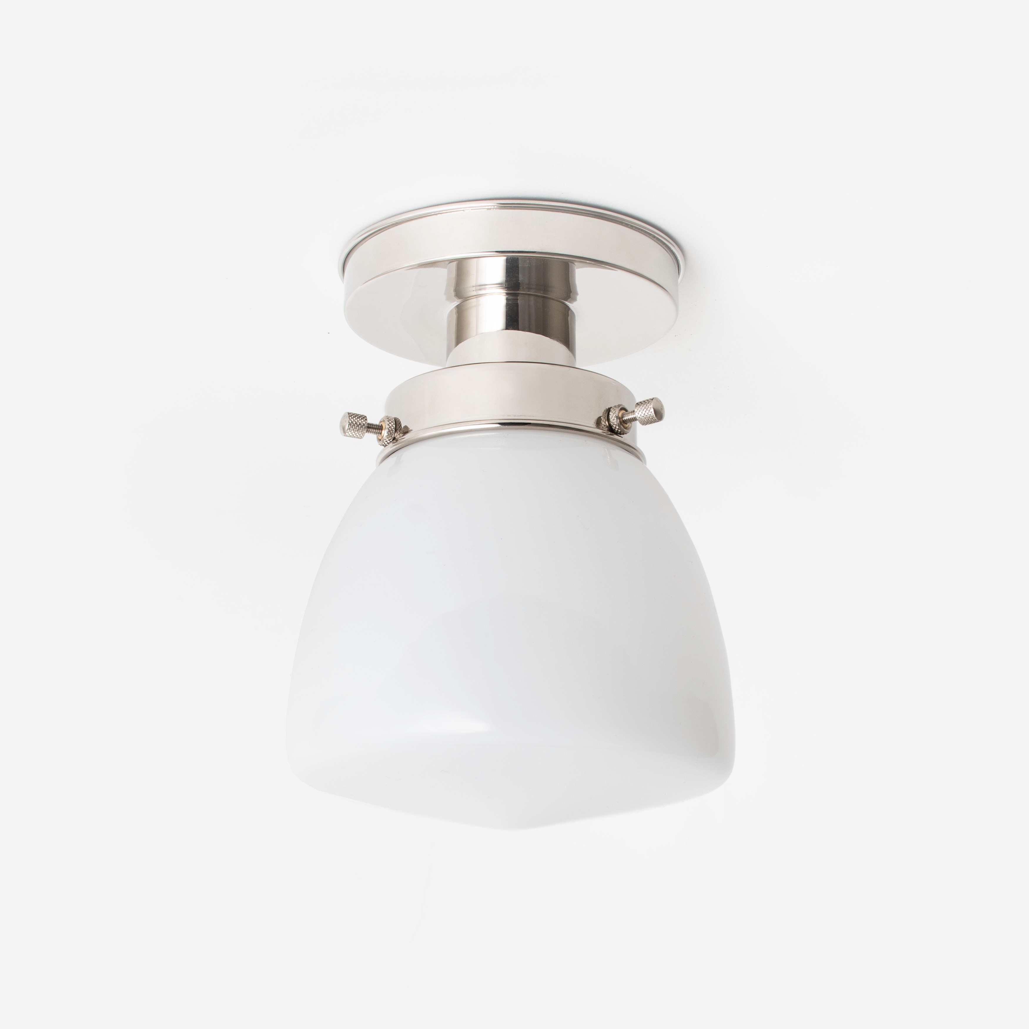 Ceiling Lamp School Globe Small 20's Nickel
