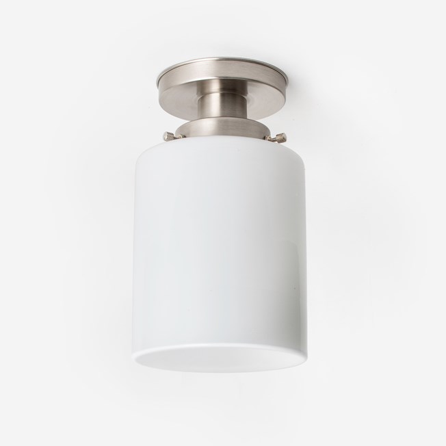 Ceiling Lamp Sleek Cylinder 20's Matt Nickel