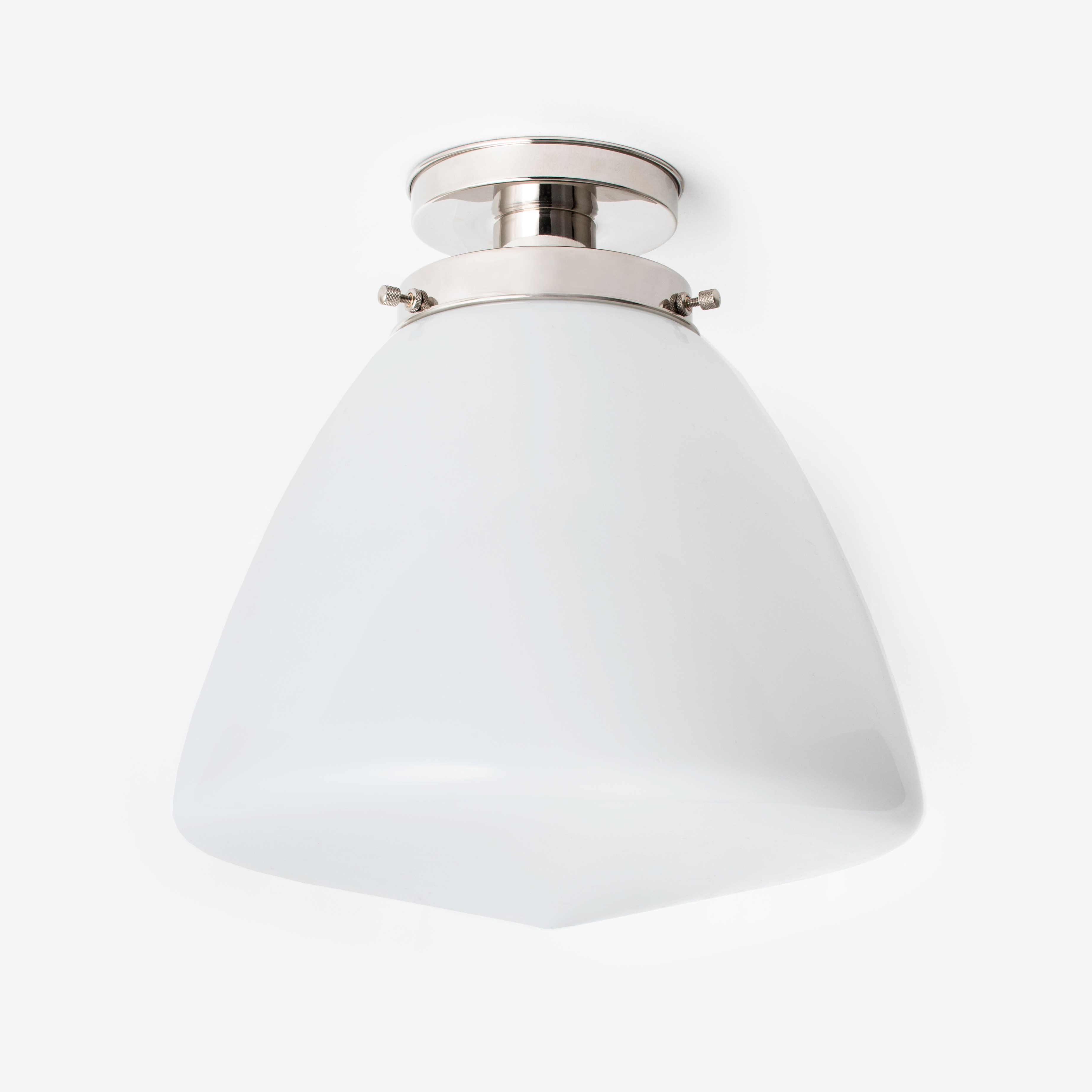 Ceiling Lamp School Globe Large 20's Nickel