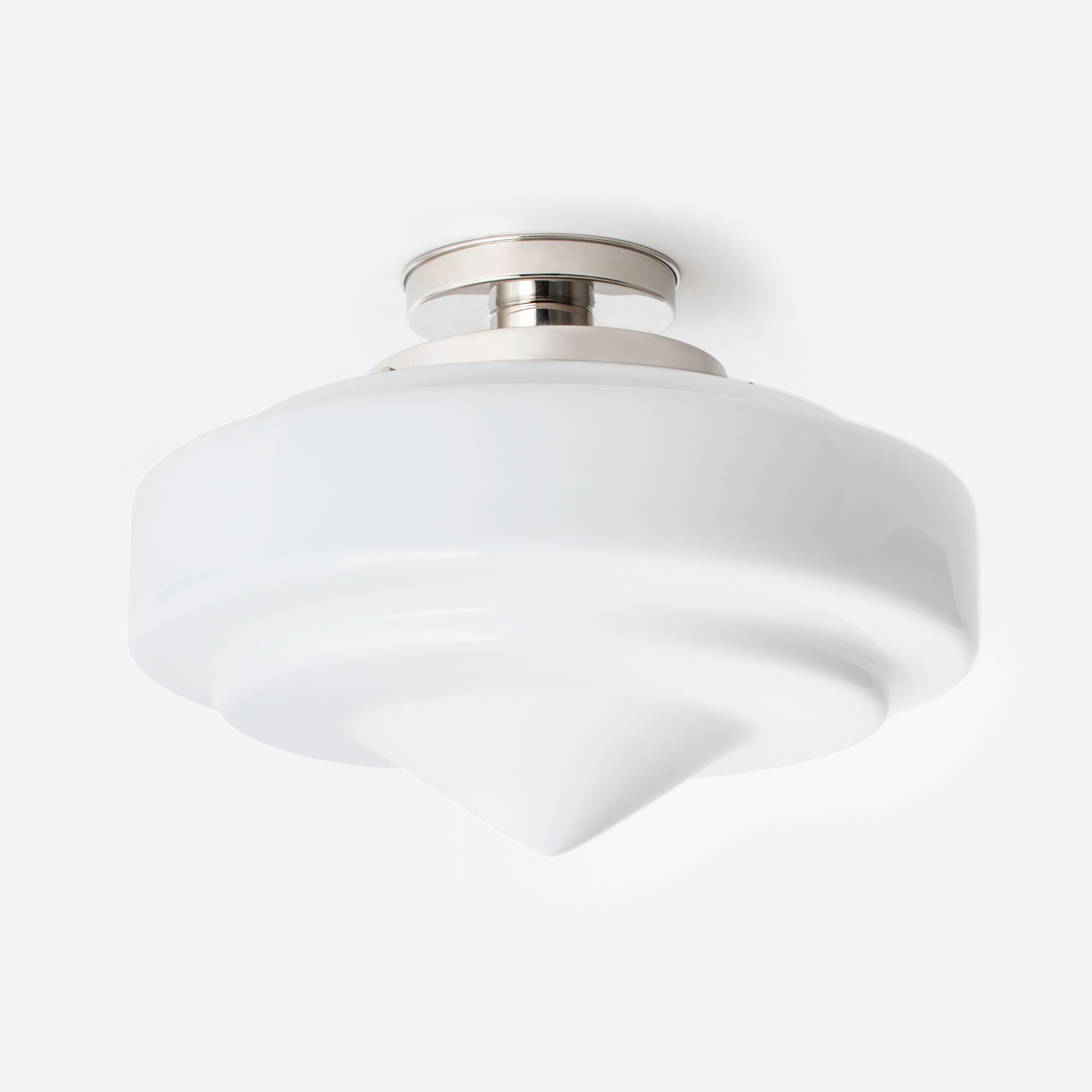 Ceiling Lamp Pointy Stairs 20's Nickel