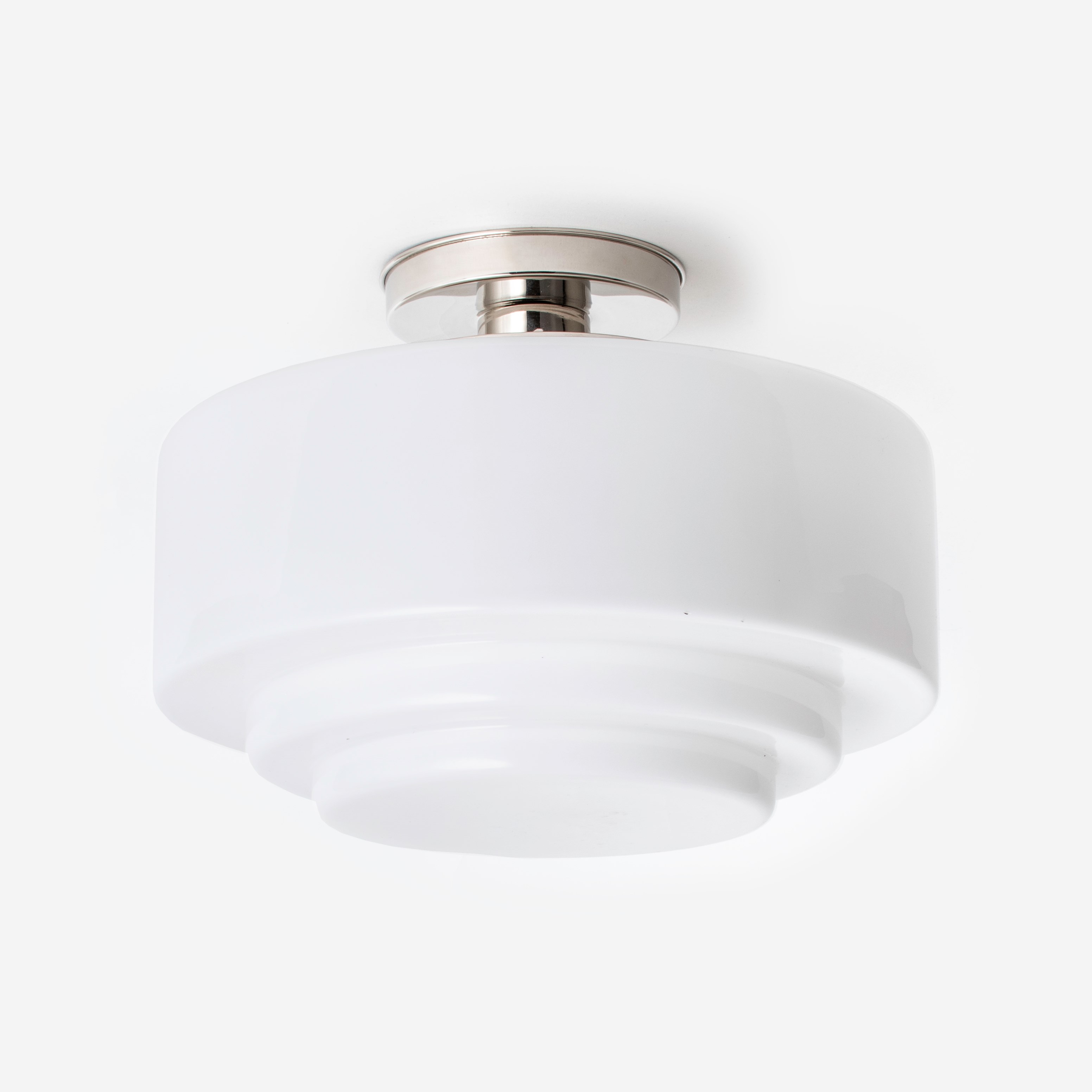 Ceiling Lamp Stepped Ø 30 20's Nickel