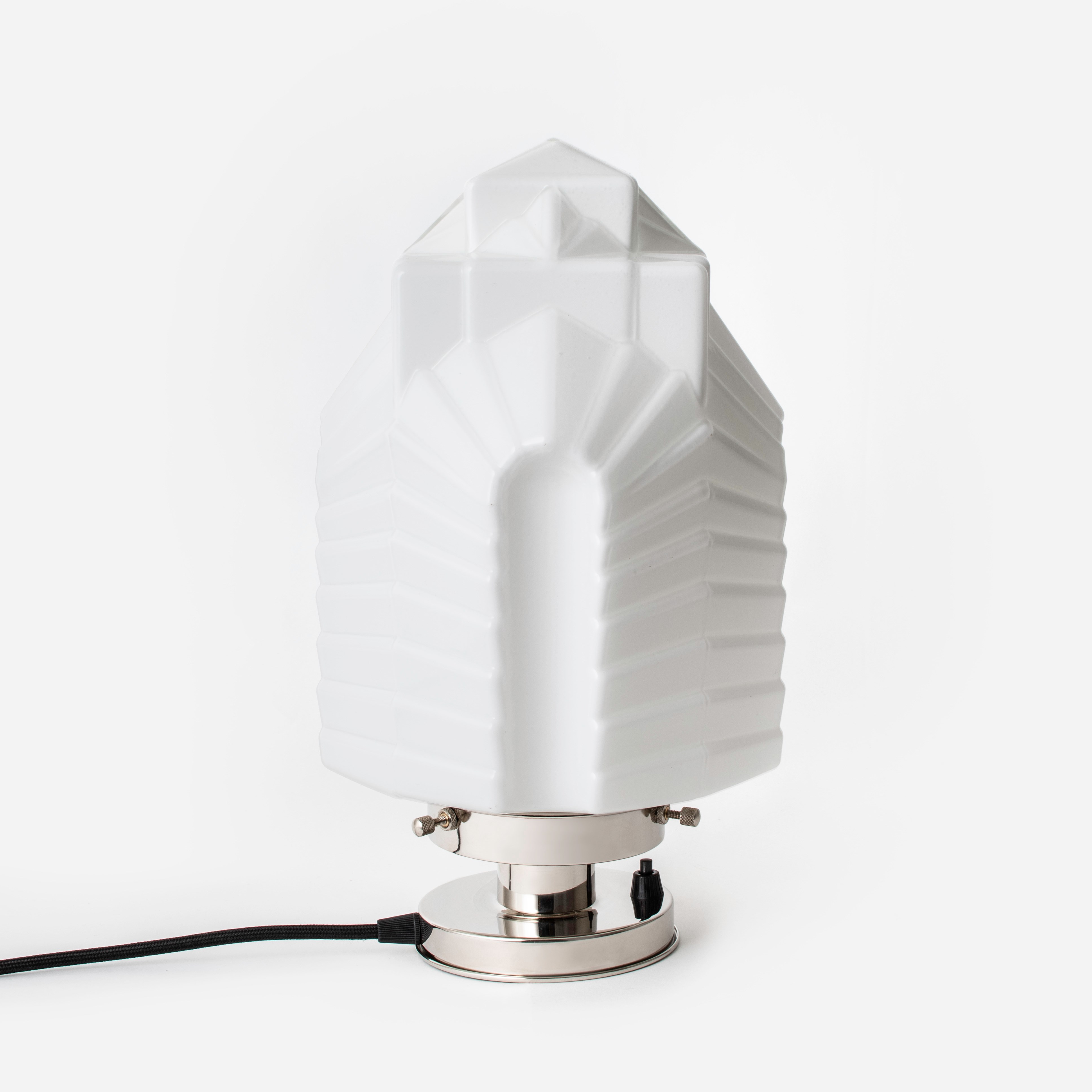 Table Lamp Chrysler 20's Nickel