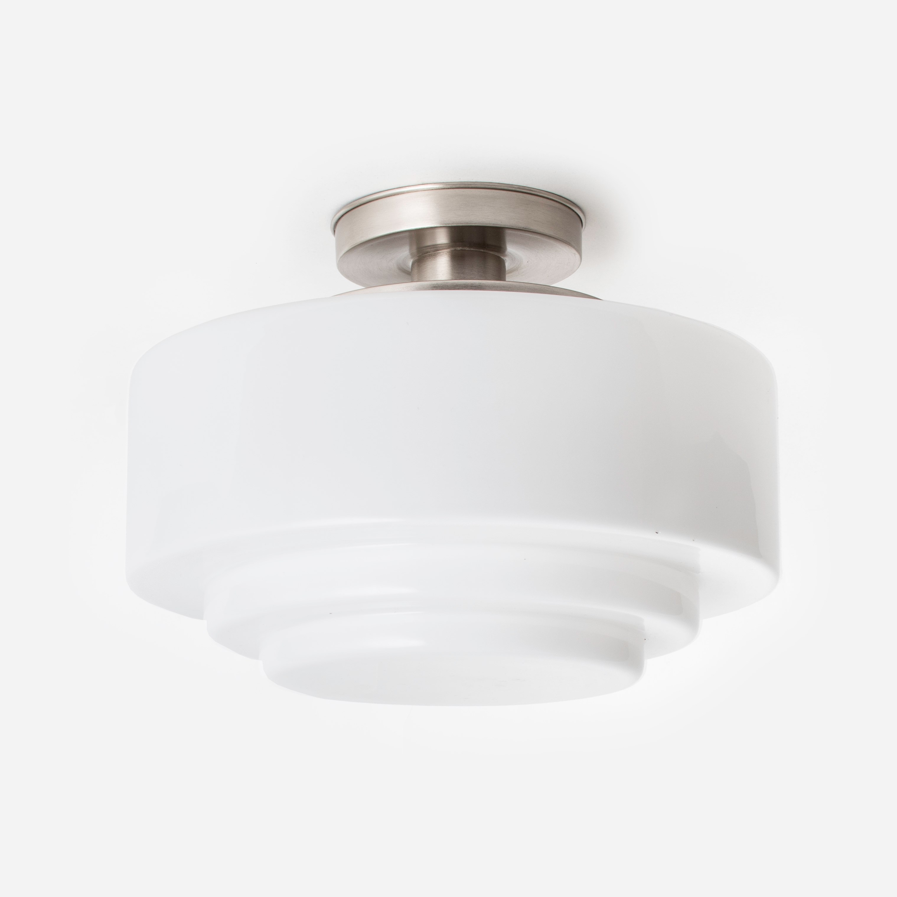 Ceiling Lamp Stepped Ø 35 20's Matt Nickel