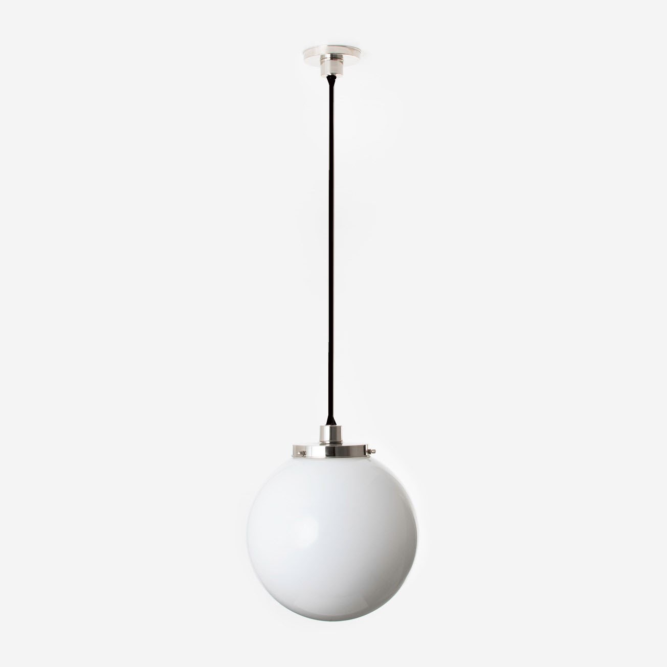 Pendant Lamp Globe 30 Ø 20's Nickel