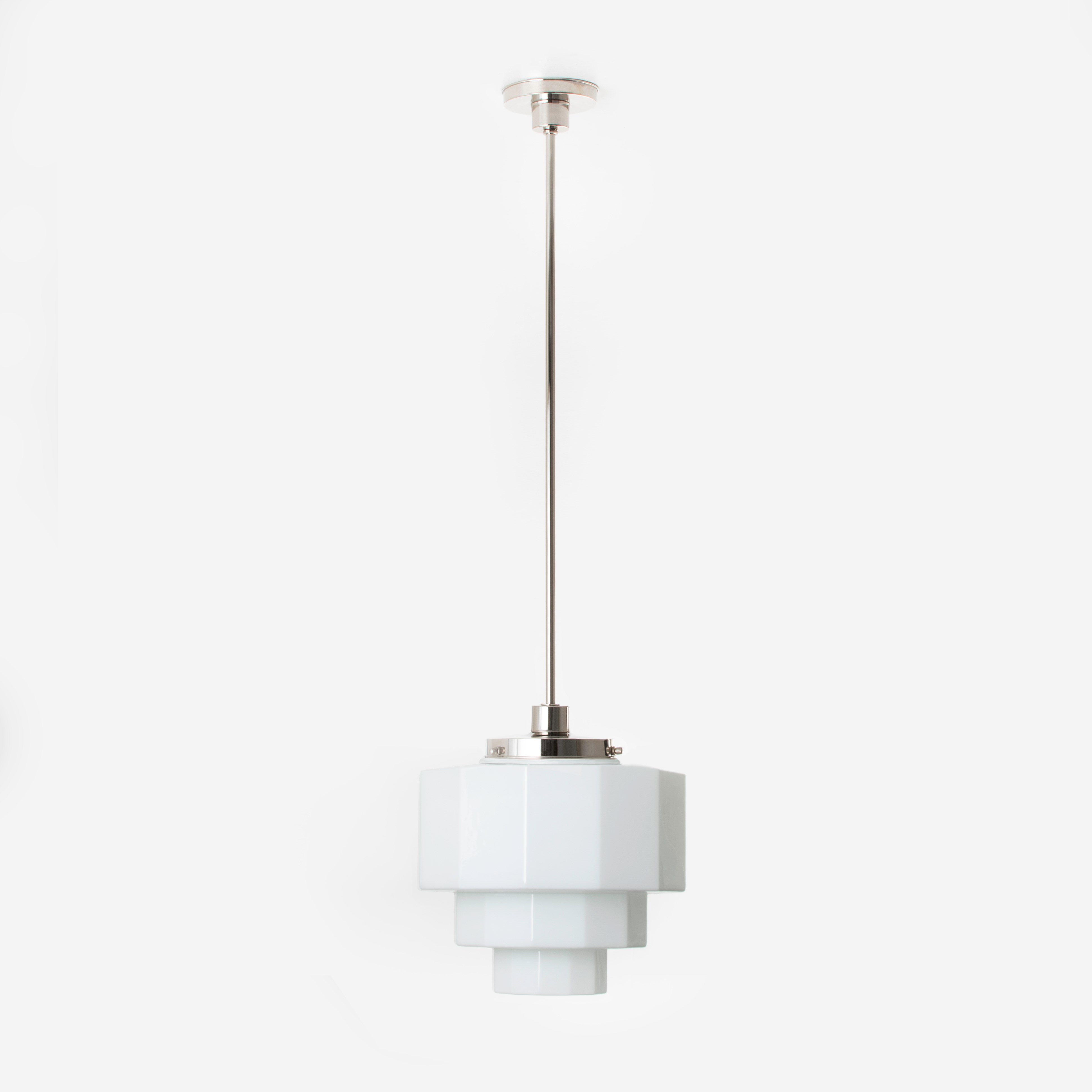 Pendant Lamp Dodecagon 20's Nickel