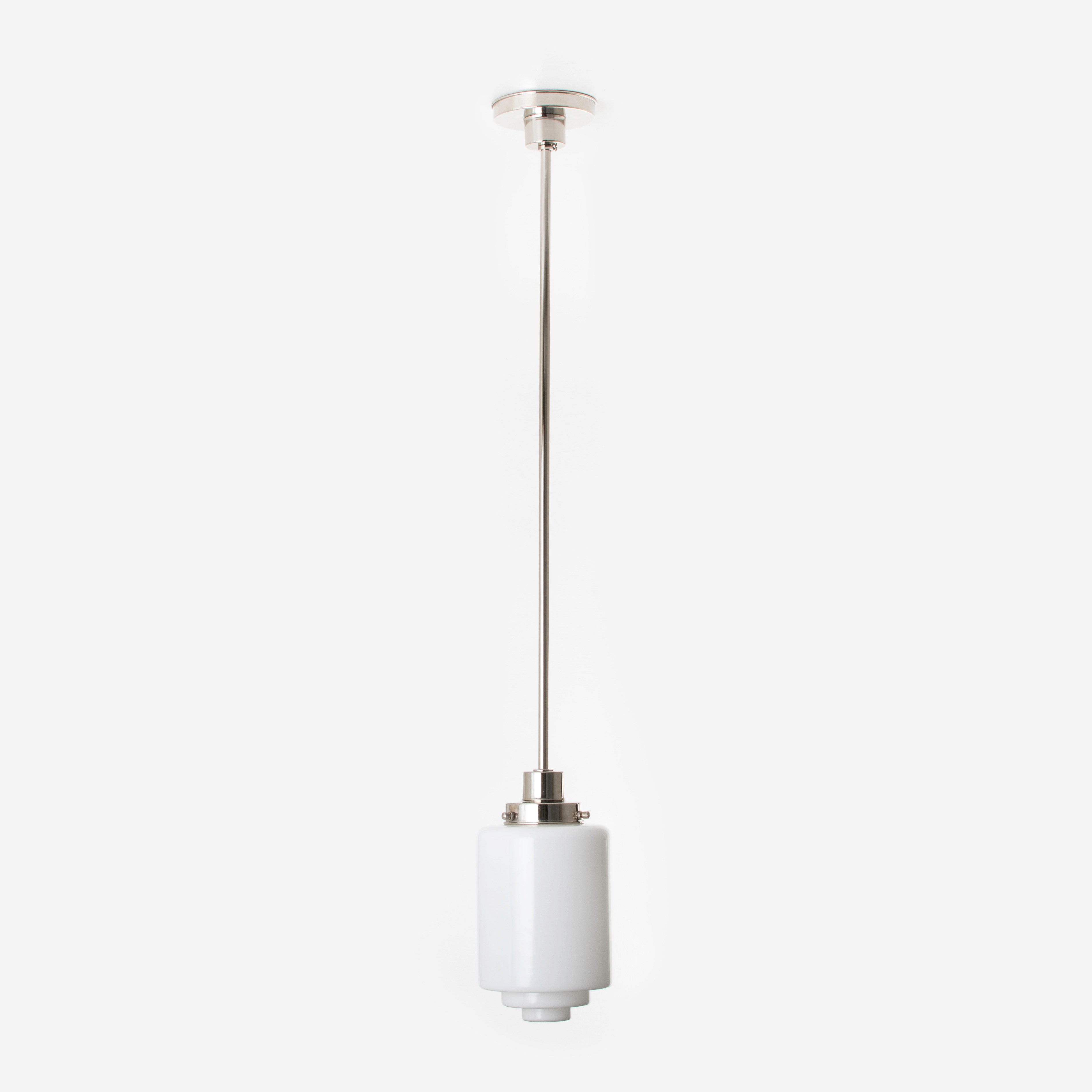 Pendant Lamp Stepped Cylinder Medium 20's Nickel