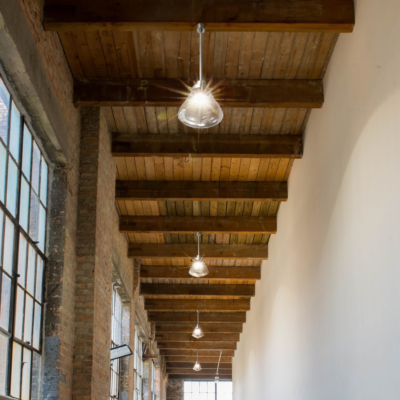 Pendant Lamp Luxe School Small Helder 20's Nickel