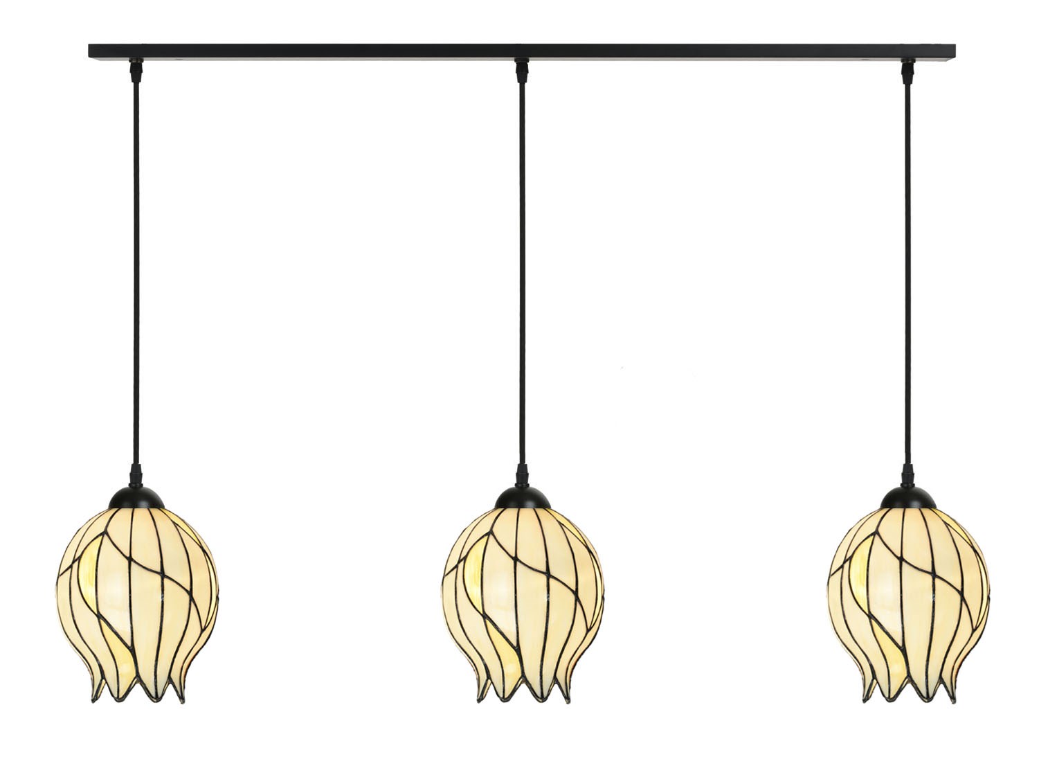3 x Tiffany Nature Open on ceiling beam