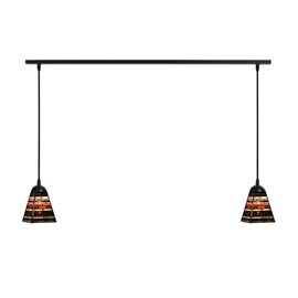 2 x Tiffany Industrial Small on ceiling beam