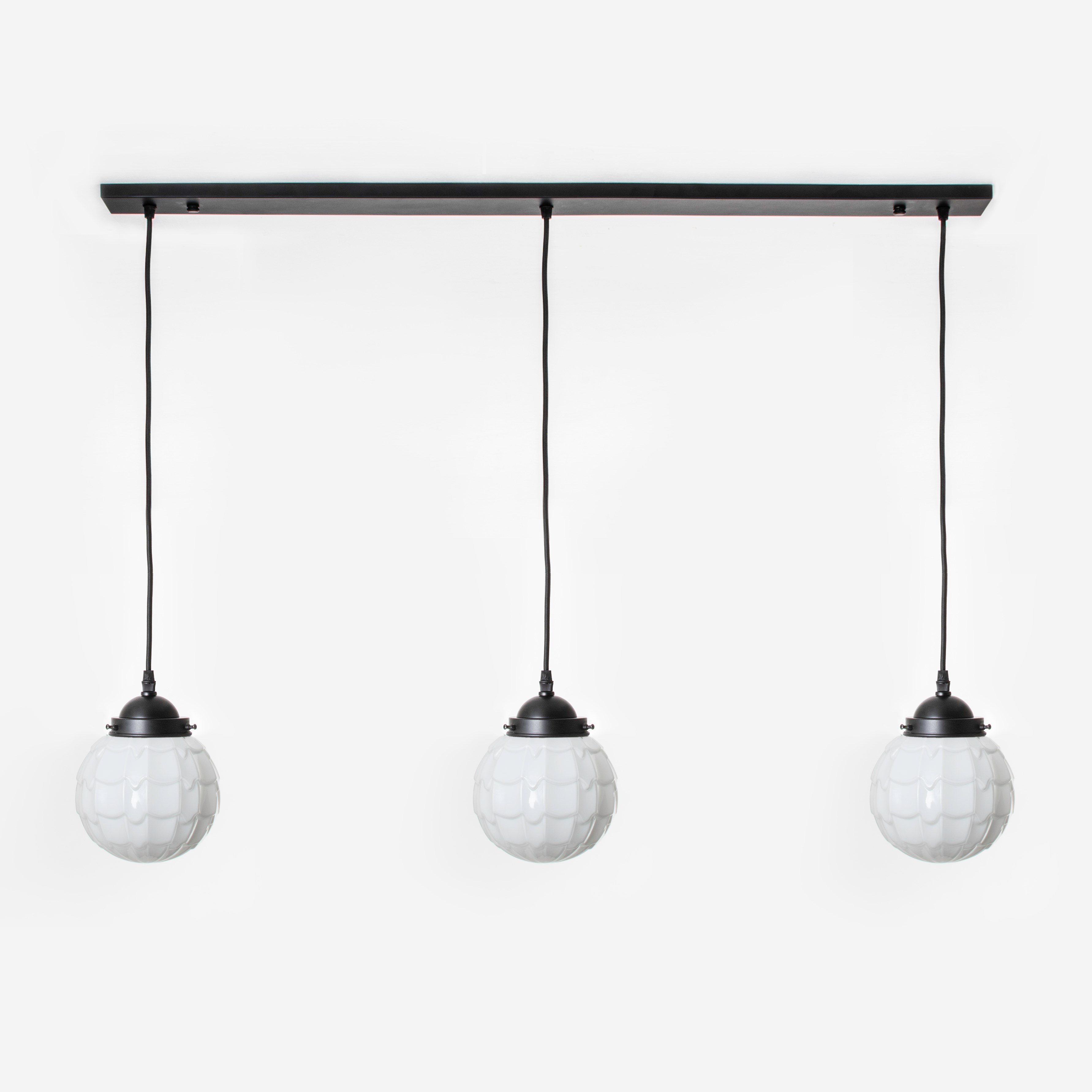 3 x Artichoke on ceiling beam Moonlight