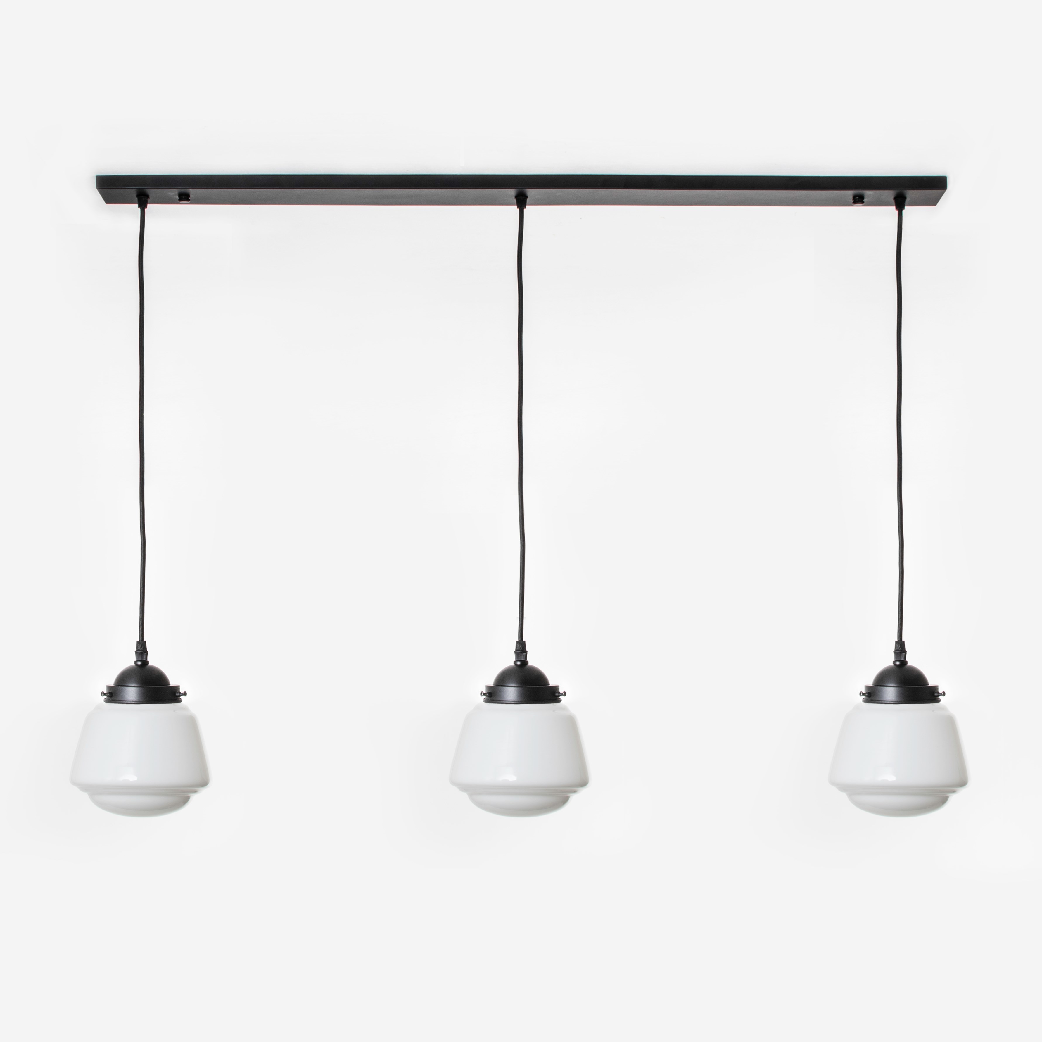 3 x High Button on ceiling beam Moonlight