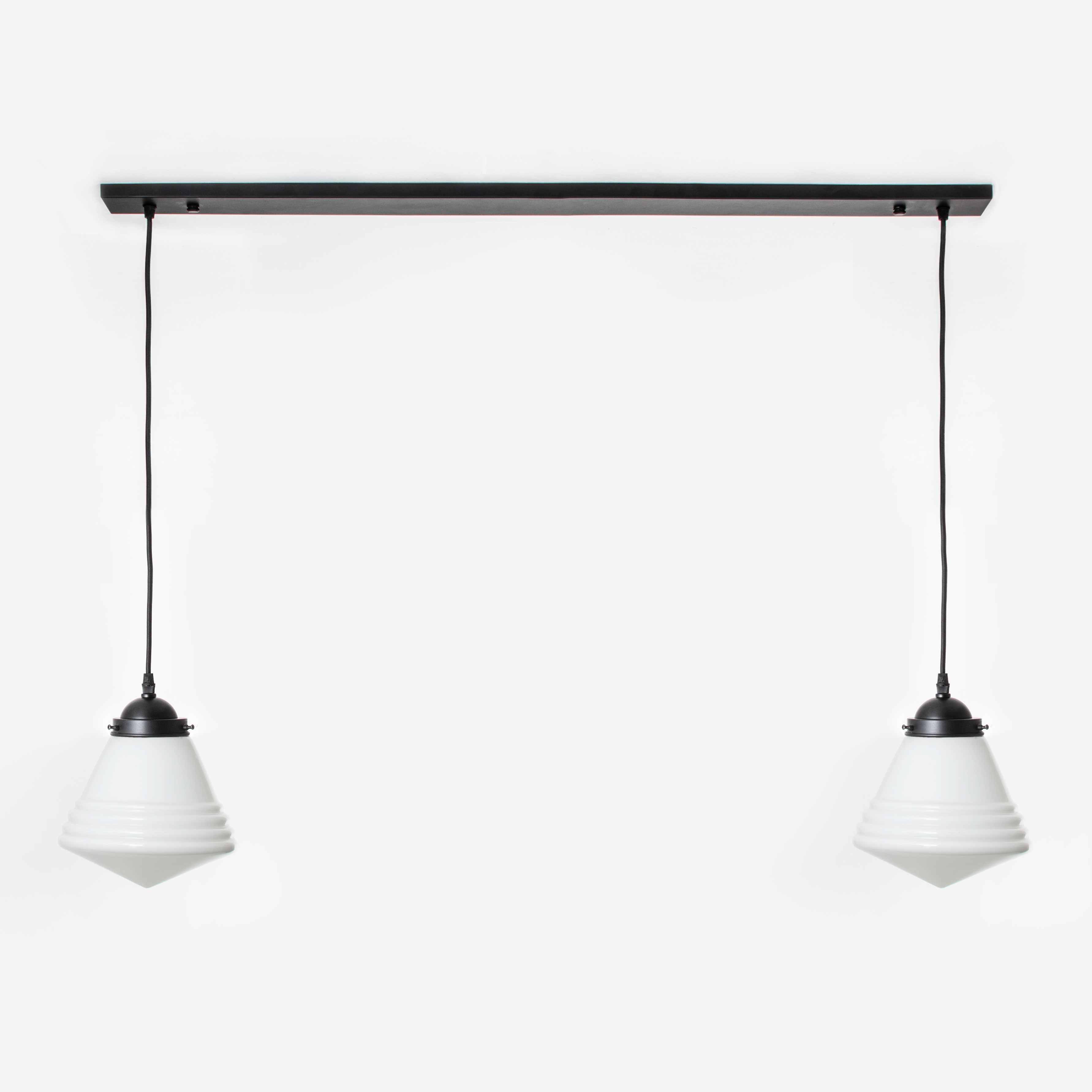  2 x Luxe School Small on ceiling beam Moonlight