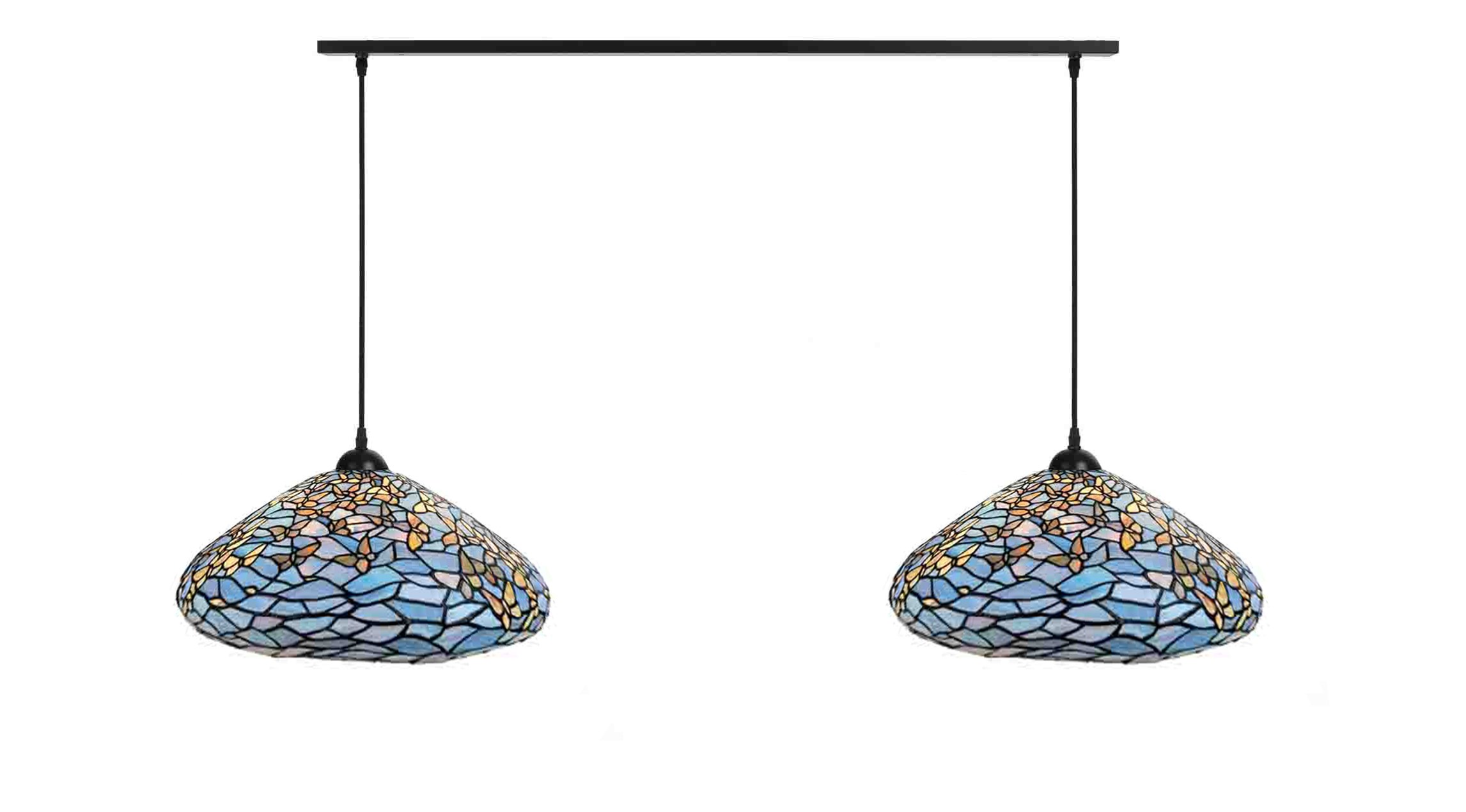 2 x Tiffany Fly Away on ceiling beam