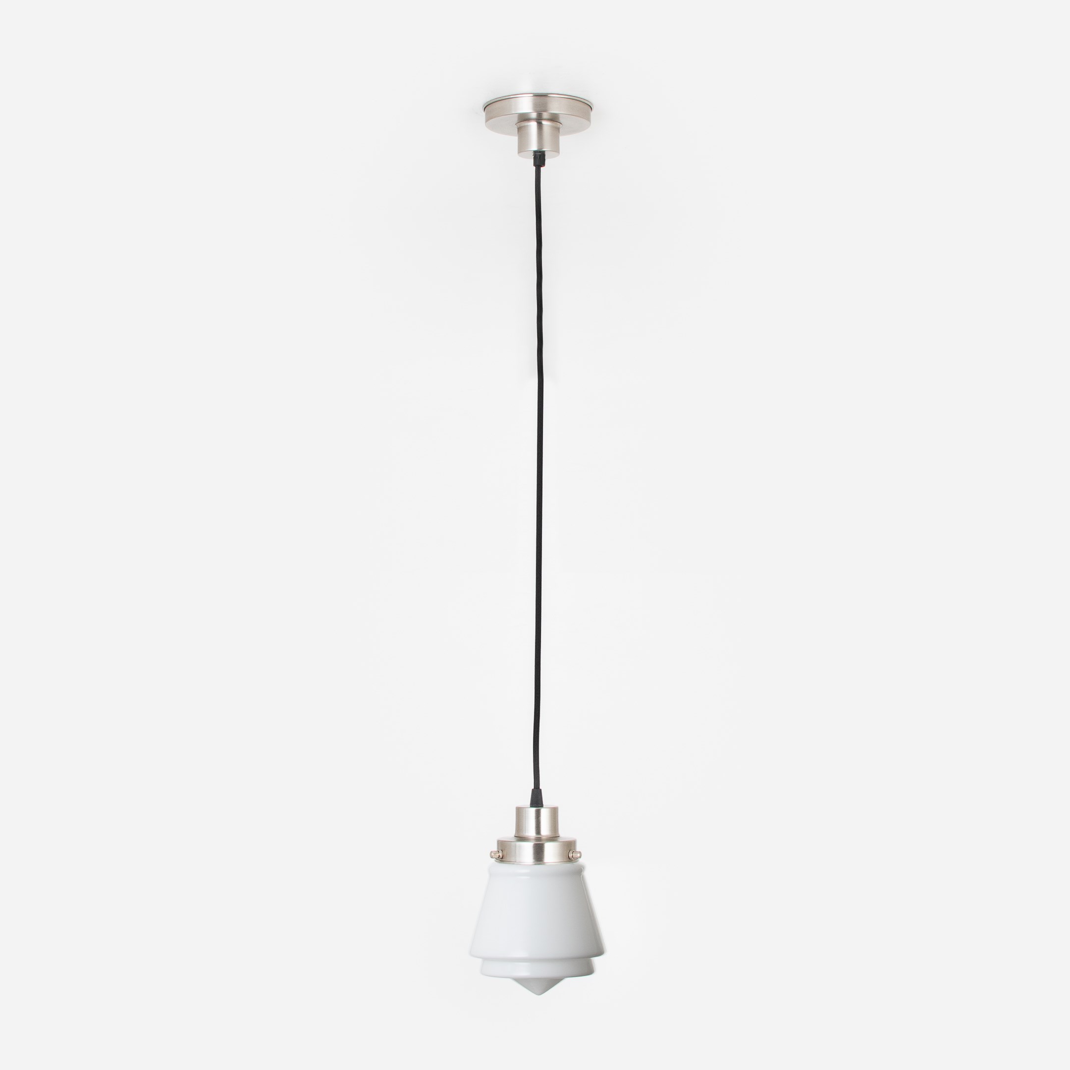 Hanging lamp on cord Komeet 20's Matt nickel