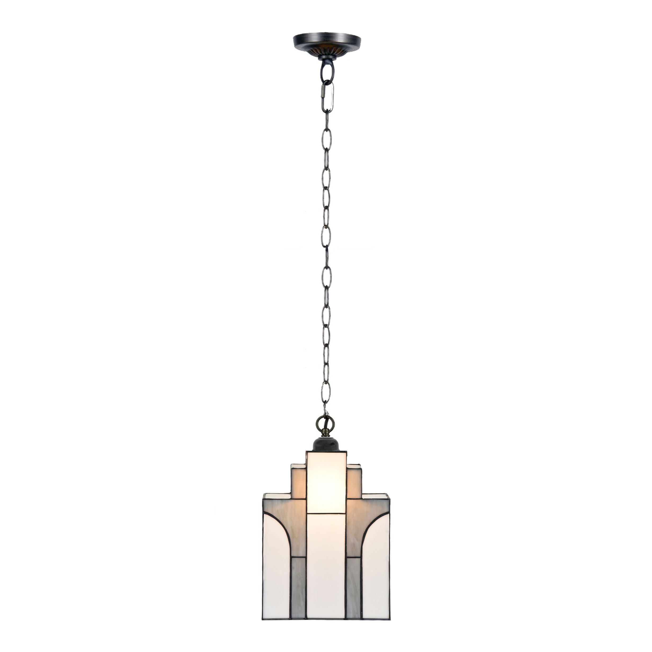 Tiffany Pendant Lamp New York Sky Line with Chain