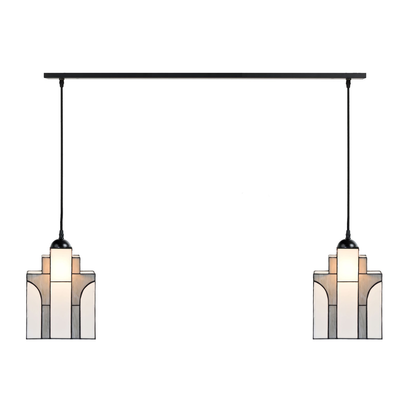 2 x Tiffany New York Sky Line on ceiling beam