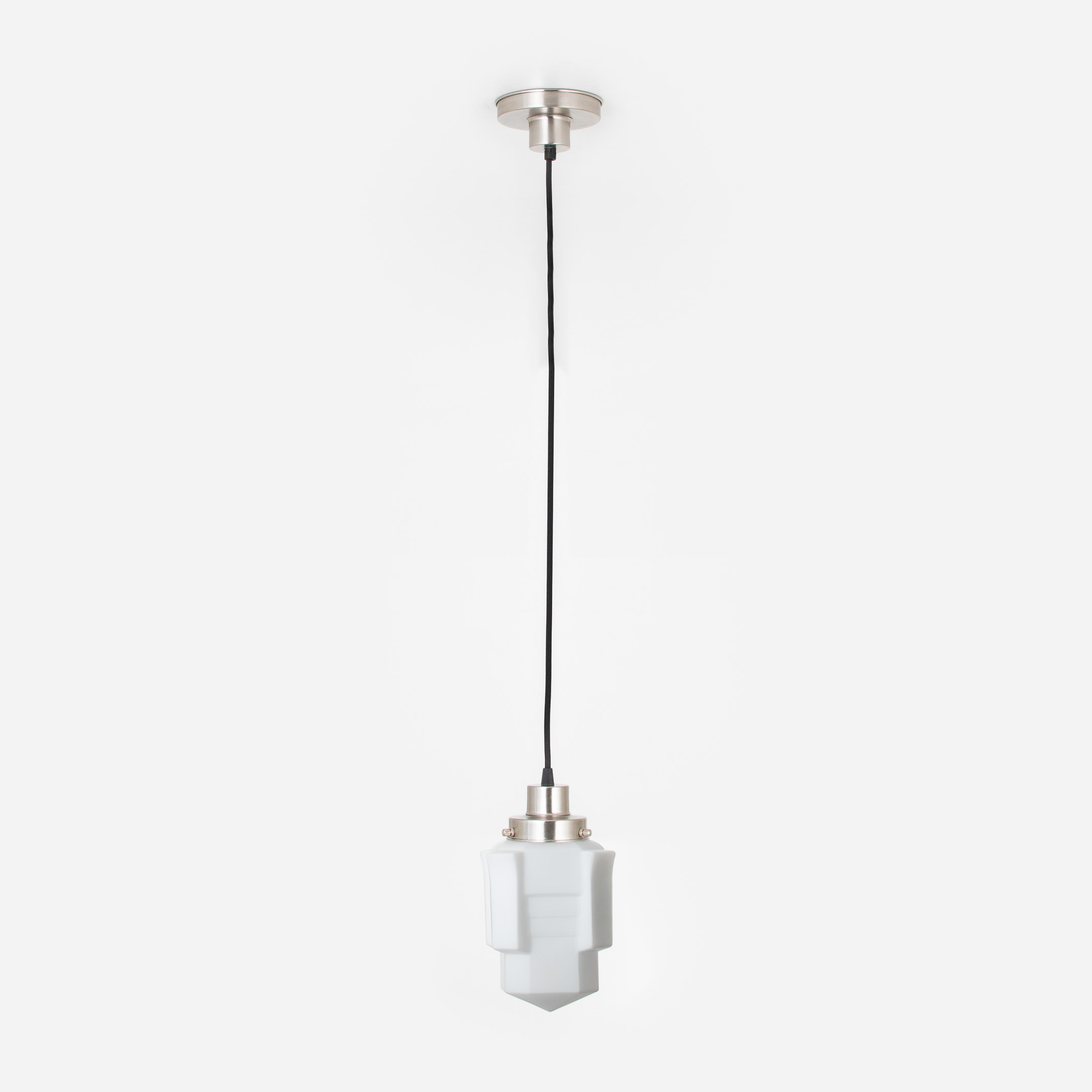 Hanging lamp on cord Apollo 20's Matt nickel