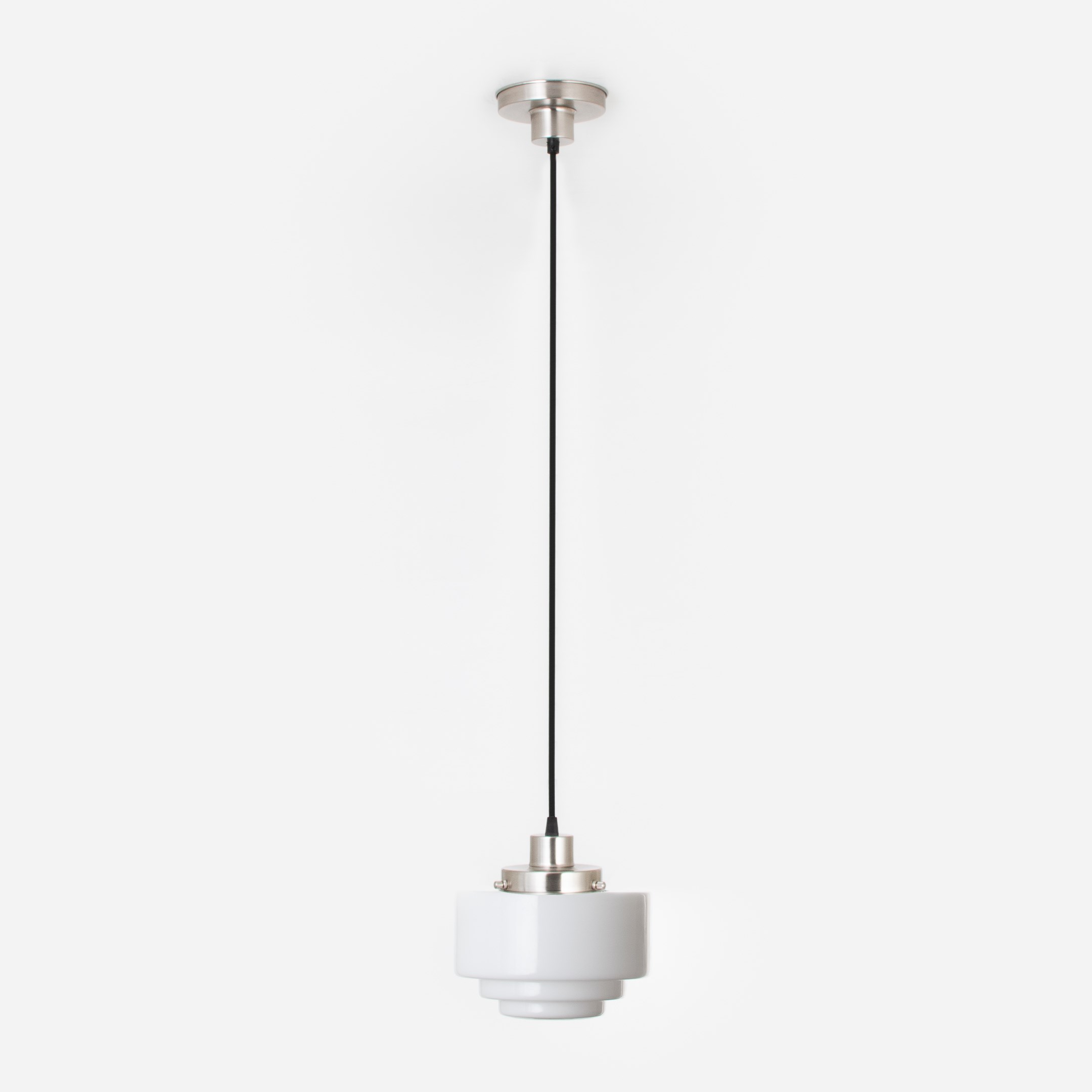 Hanging lamp on cord Getrapt Ø 20 20's Matt nickel