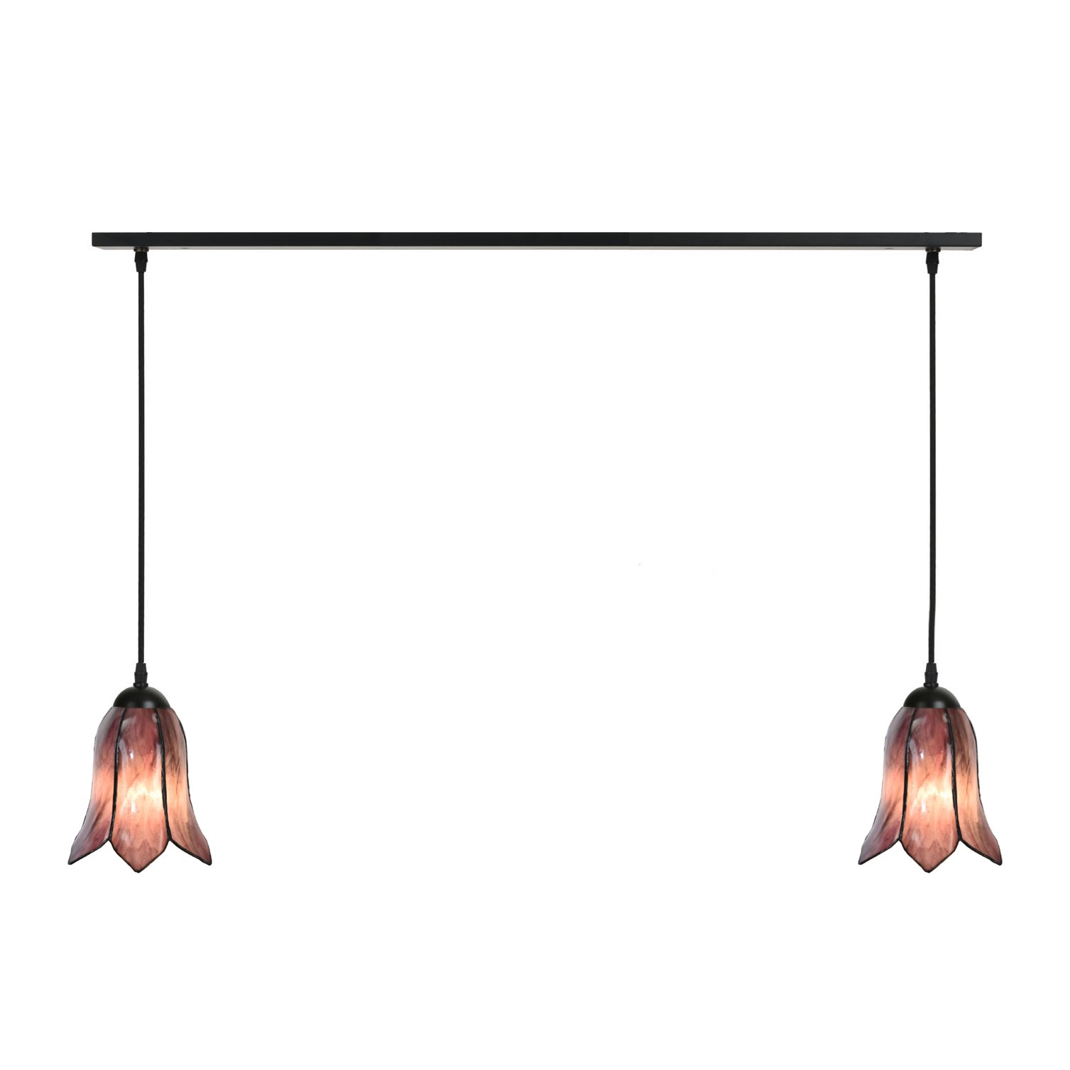 2 x Tiffany Gentian Purple on ceiling beam