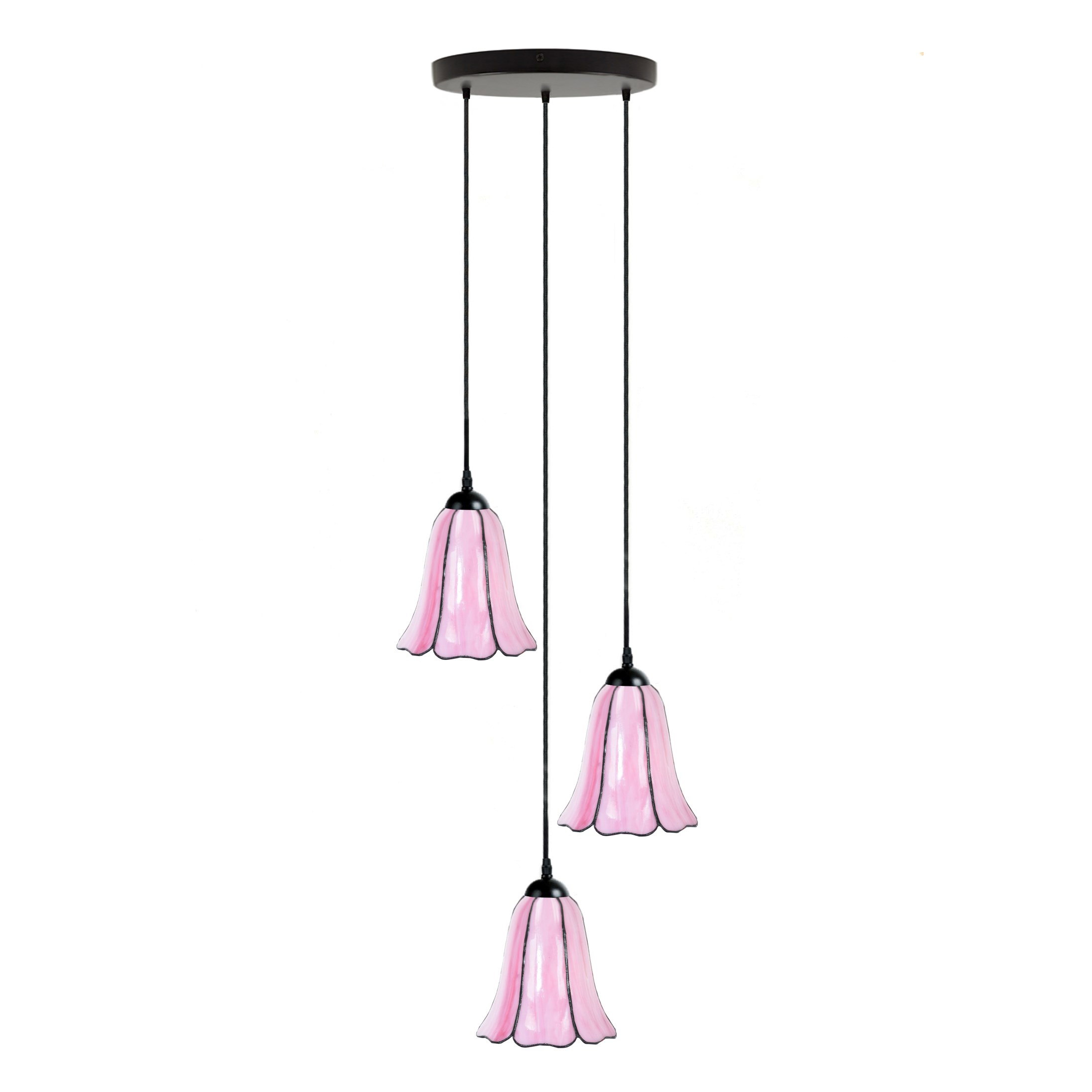 Tiffany Chandelier Liseron Pink 3
