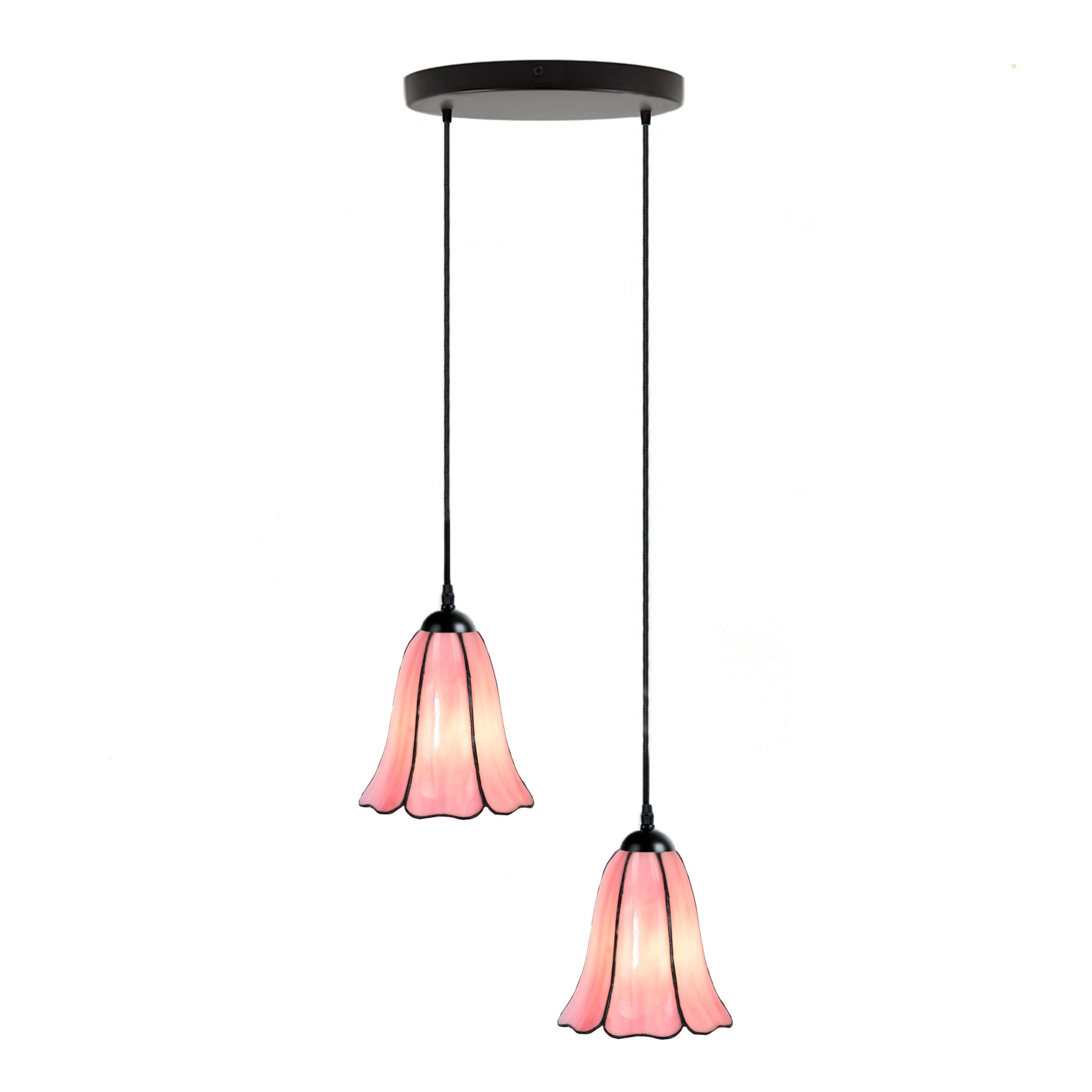 Tiffany Chandelier Liseron Pink 2