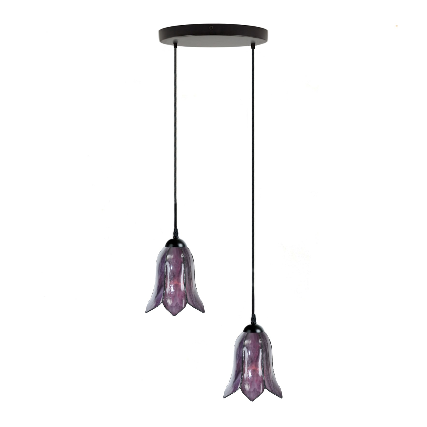 Tiffany Chandelier Gentian Purple 2