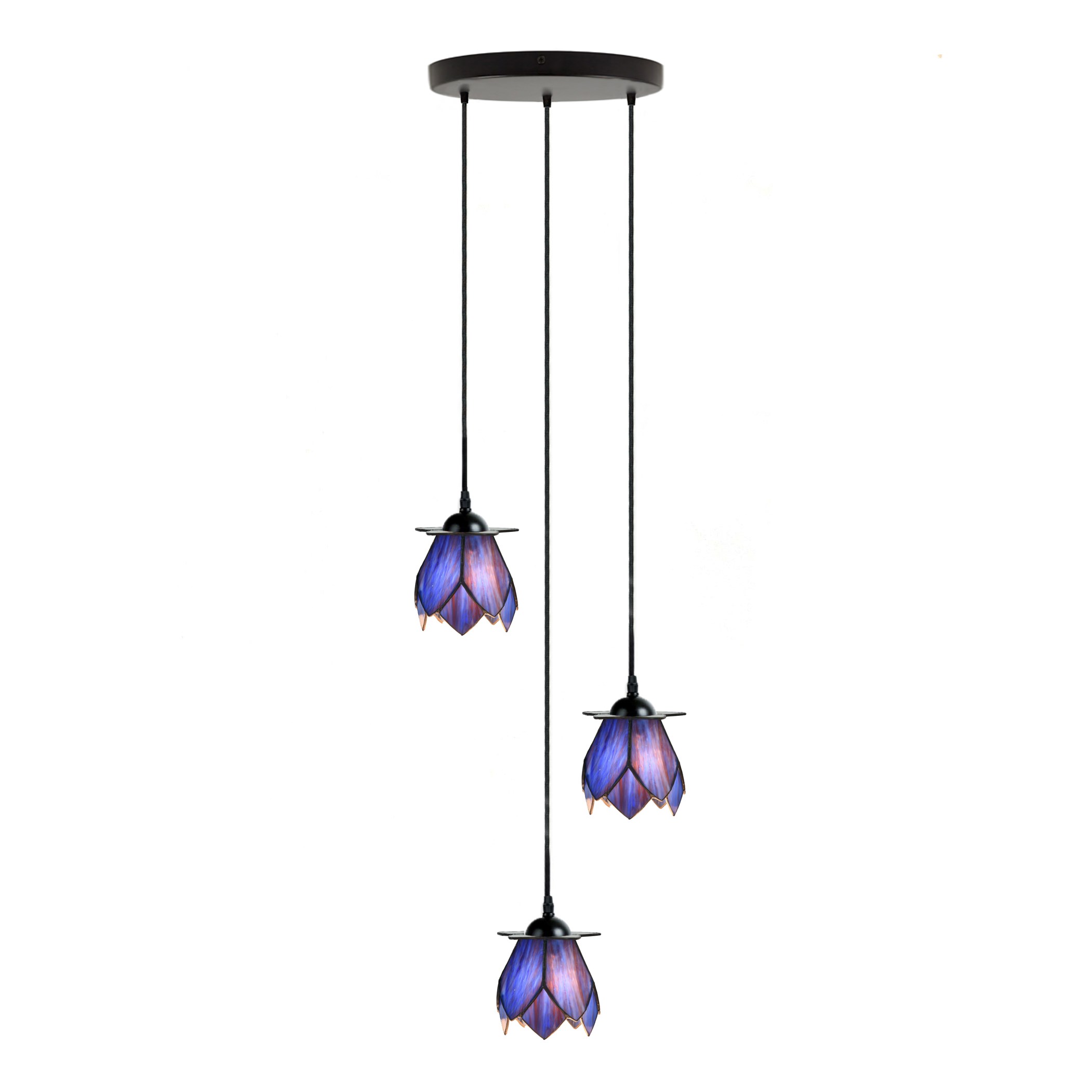 Tiffany Chandelier Blue Lotus 3