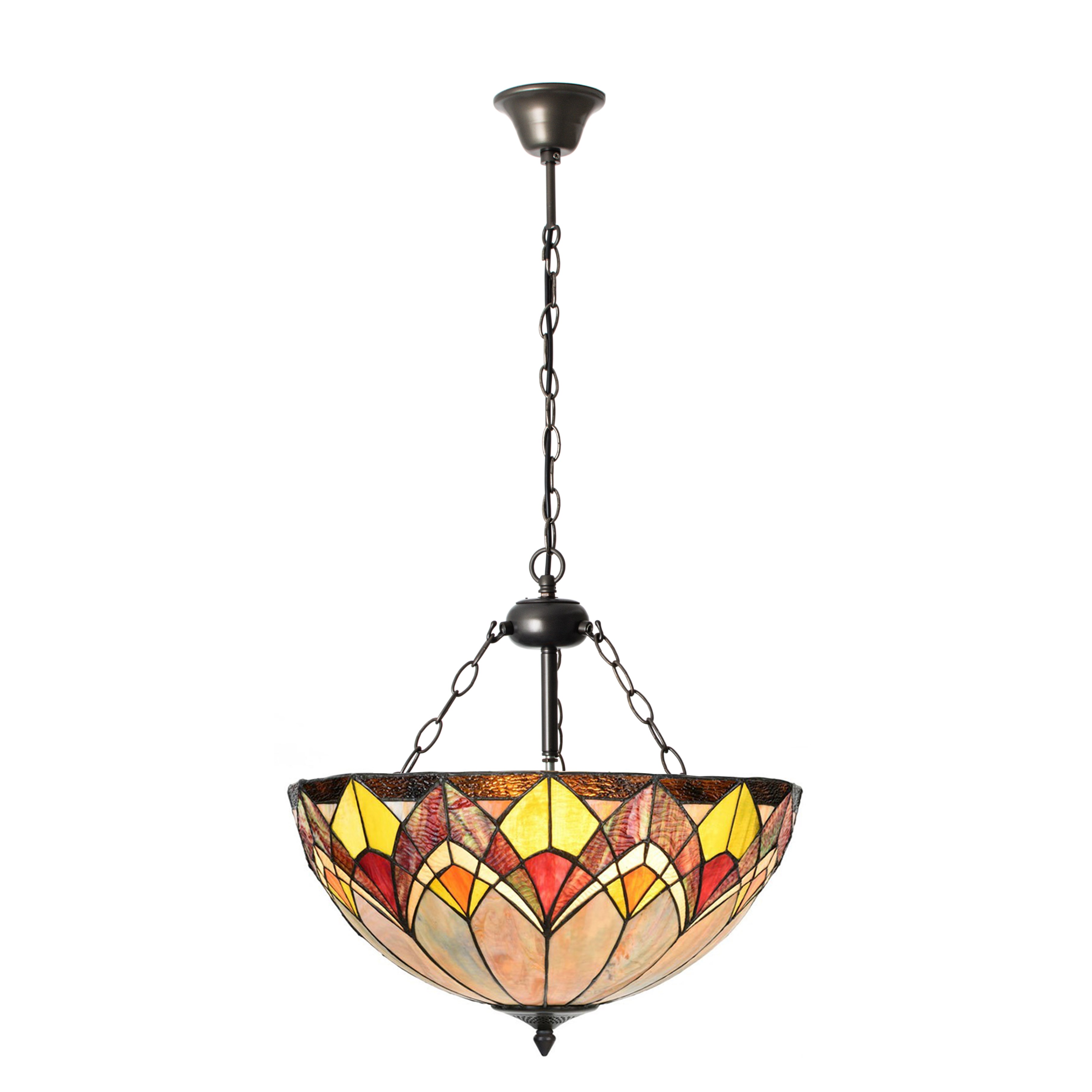 Tiffany Pendant Light Blossom with 3 chains