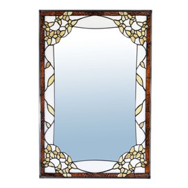 Tiffany Mirror Butterflies on white blossom