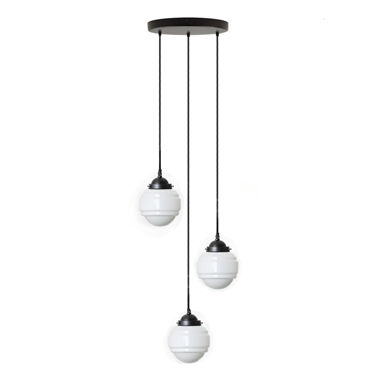 3-flammige Hängelampe Polkadot