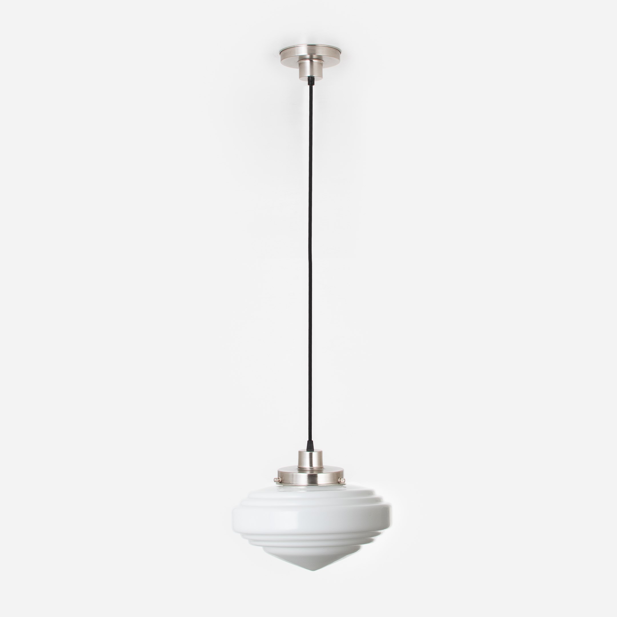 Hanging lamp on cord Deco Punt 20's Matt nickel