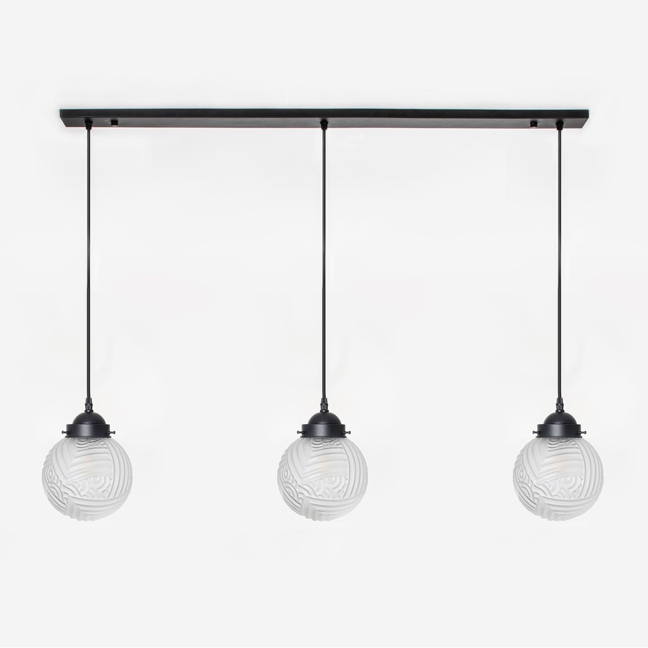 3 x Nouveau Romance on ceiling beam Moonlight